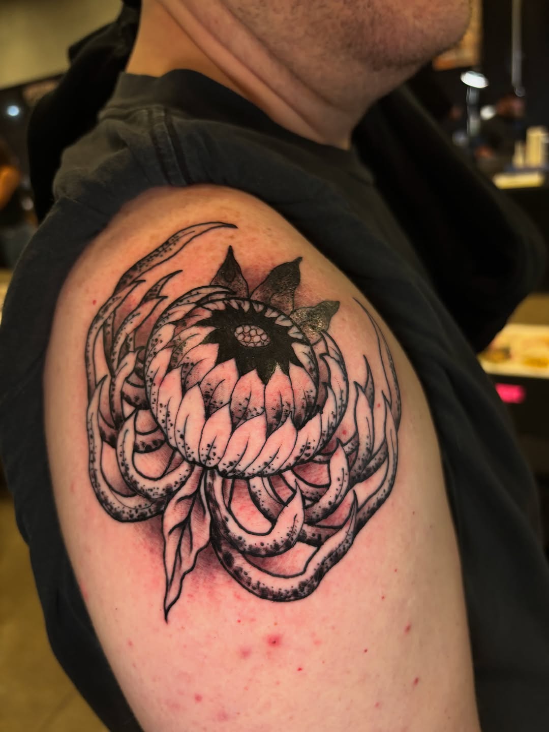 Tattoo by @mattydarkside — black_and_grey, realism