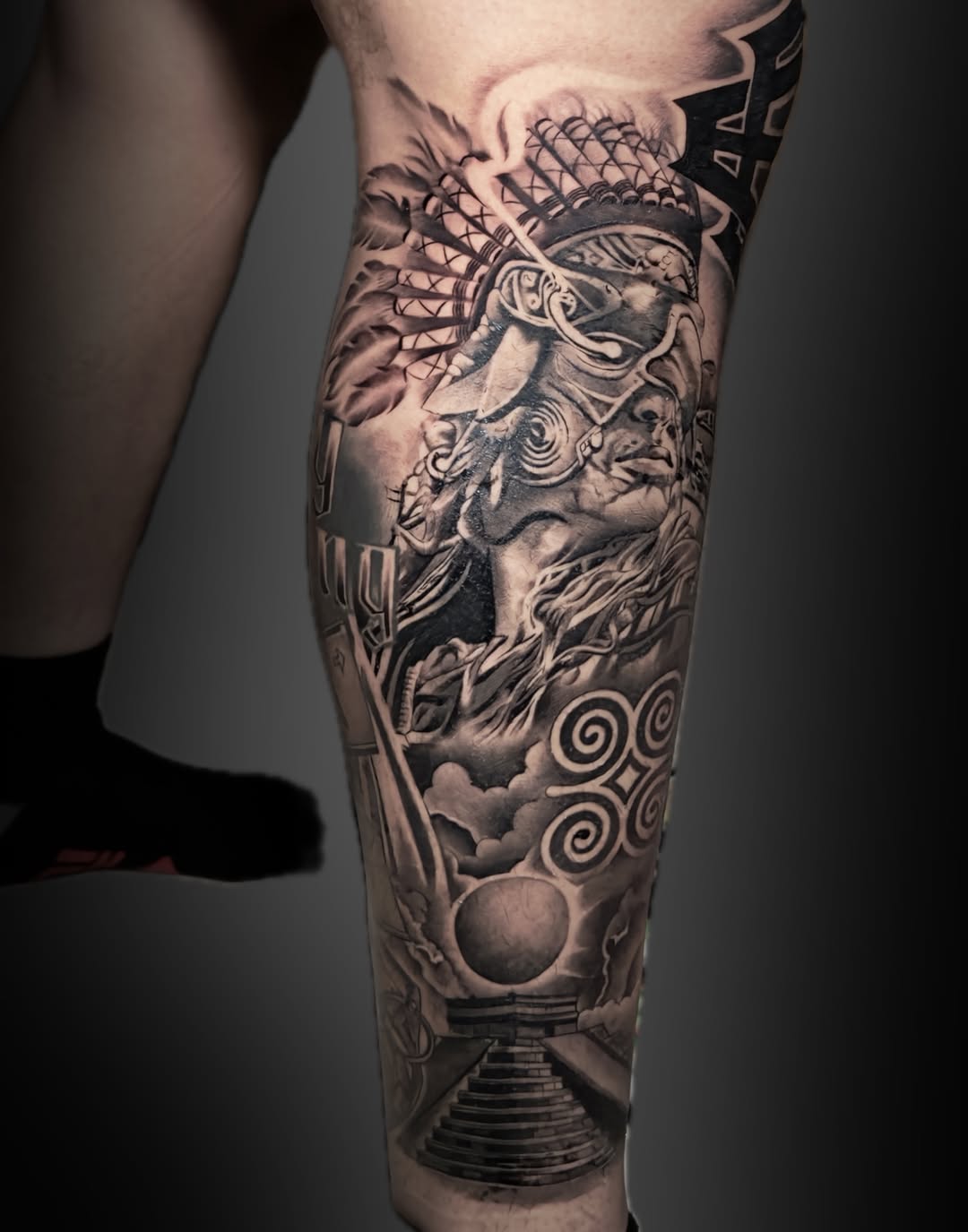 Tattoo by @dj_tattooedyou โ realism, black_and_grey