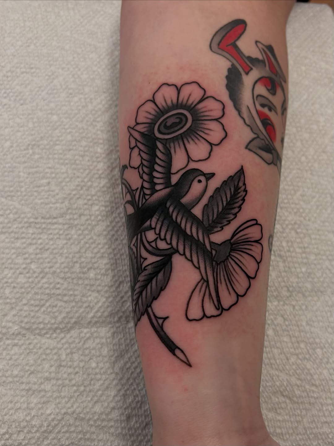 Tattoo by @christian.lasyone — american_traditional, black_and_grey
