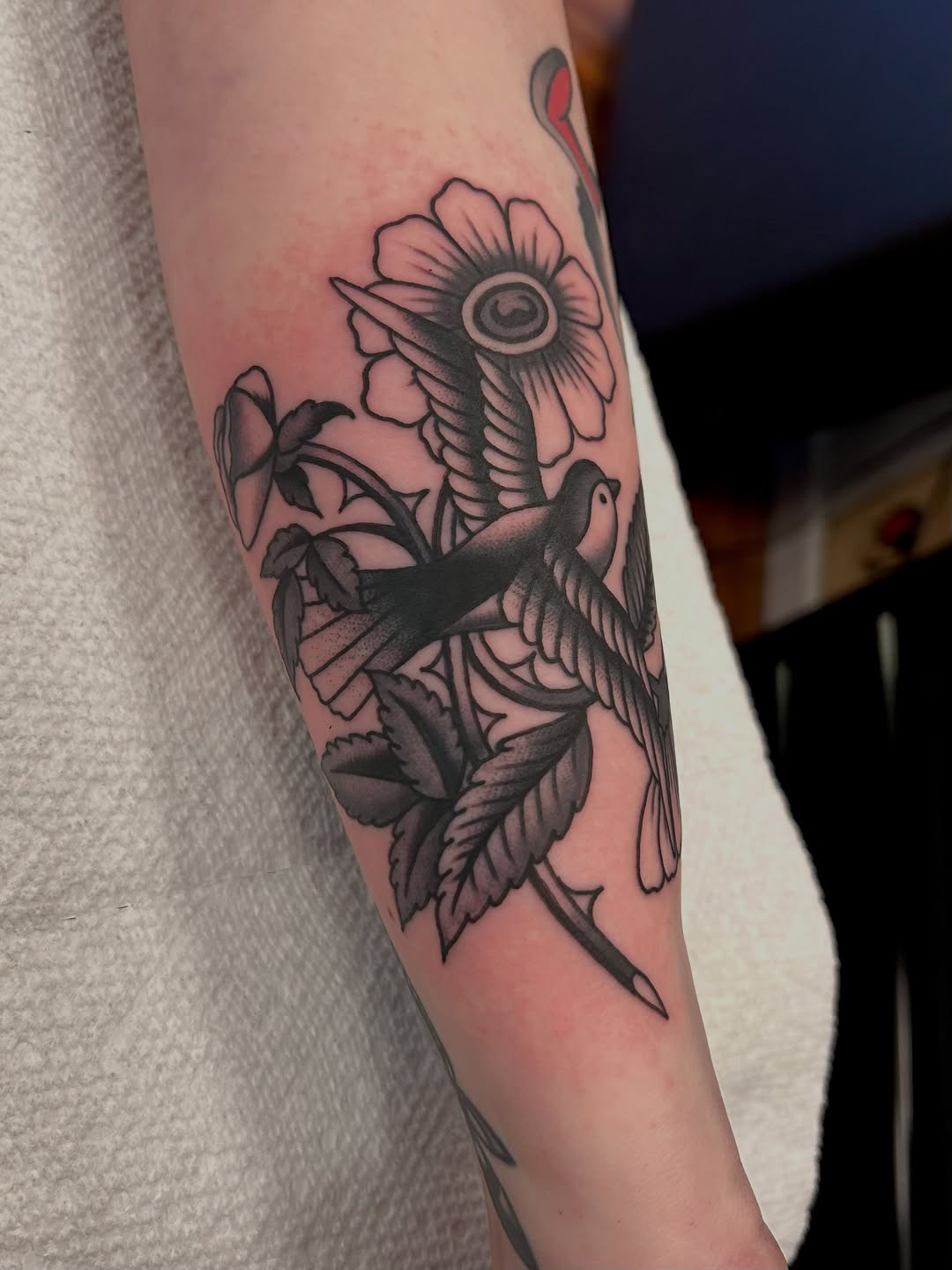 Tattoo by @christian.lasyone — american_traditional, black_and_grey