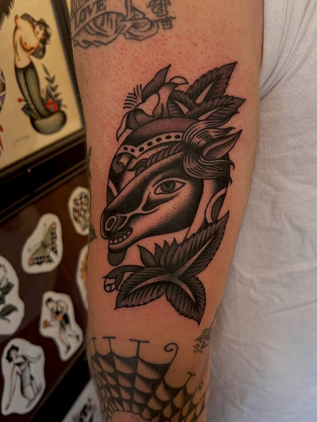 Tattoo by @christian.lasyone — american_traditional, black_and_grey