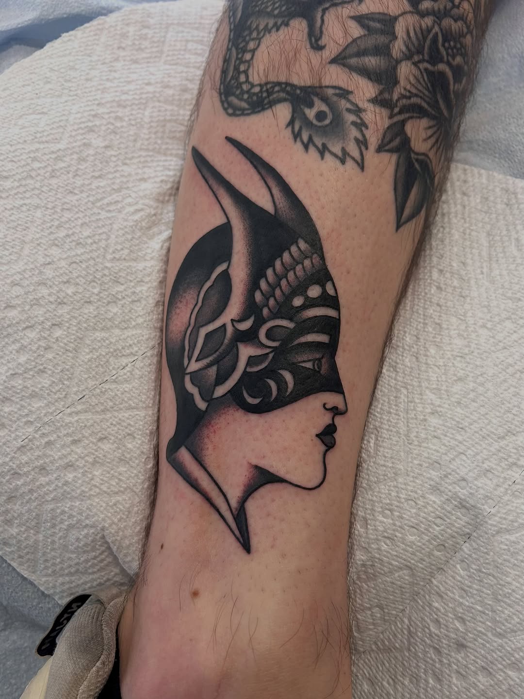 Tattoo by @christian.lasyone — american_traditional, black_and_grey