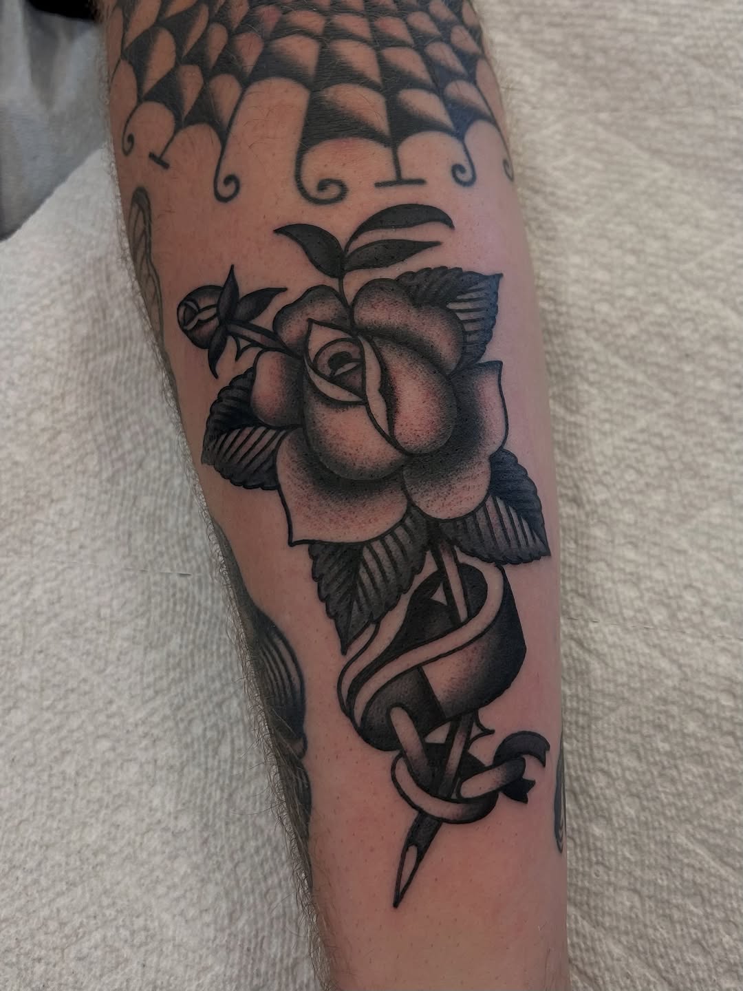 Tattoo by @christian.lasyone — american_traditional, black_and_grey