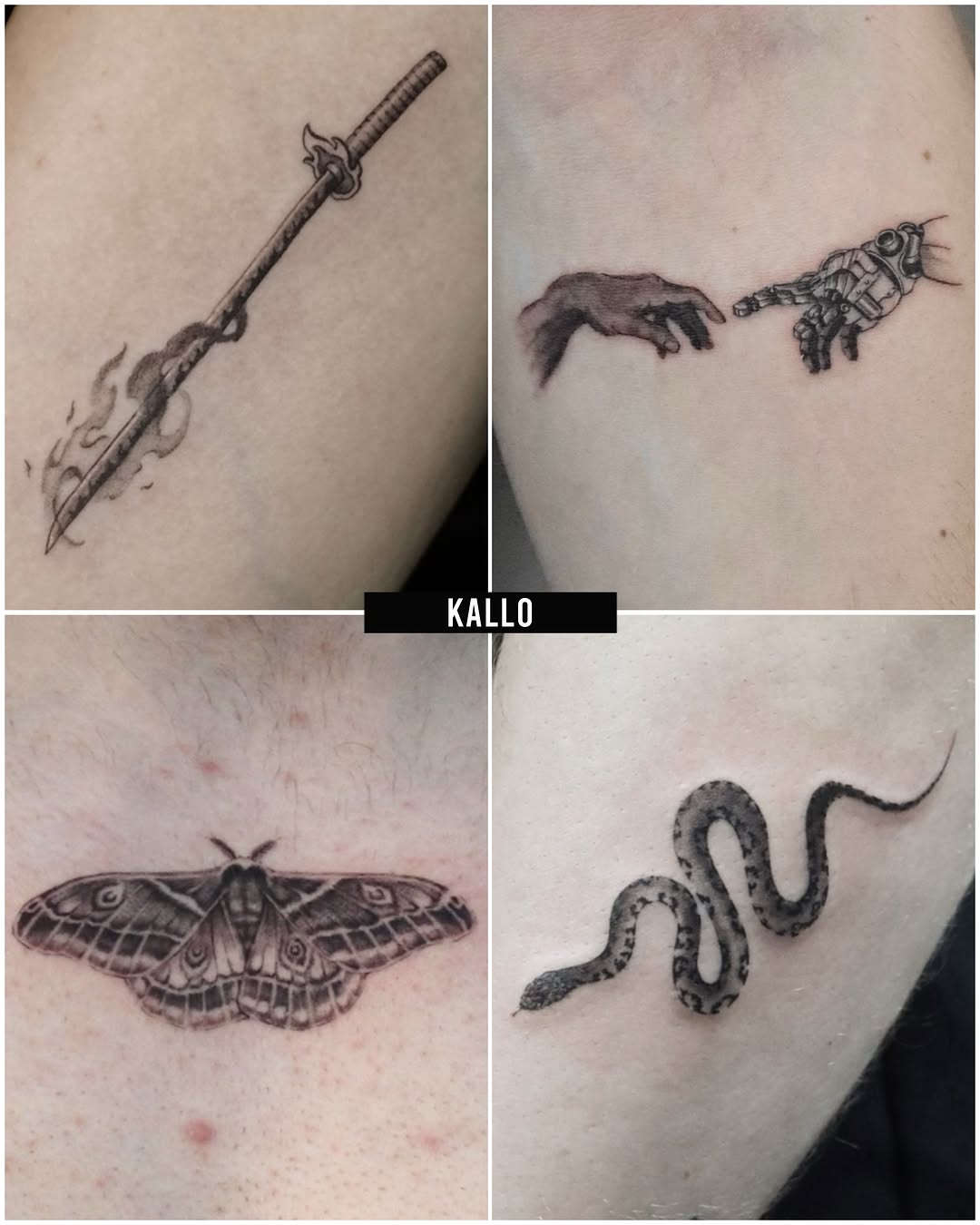 Tattoo by @kallo_tt — black_and_grey