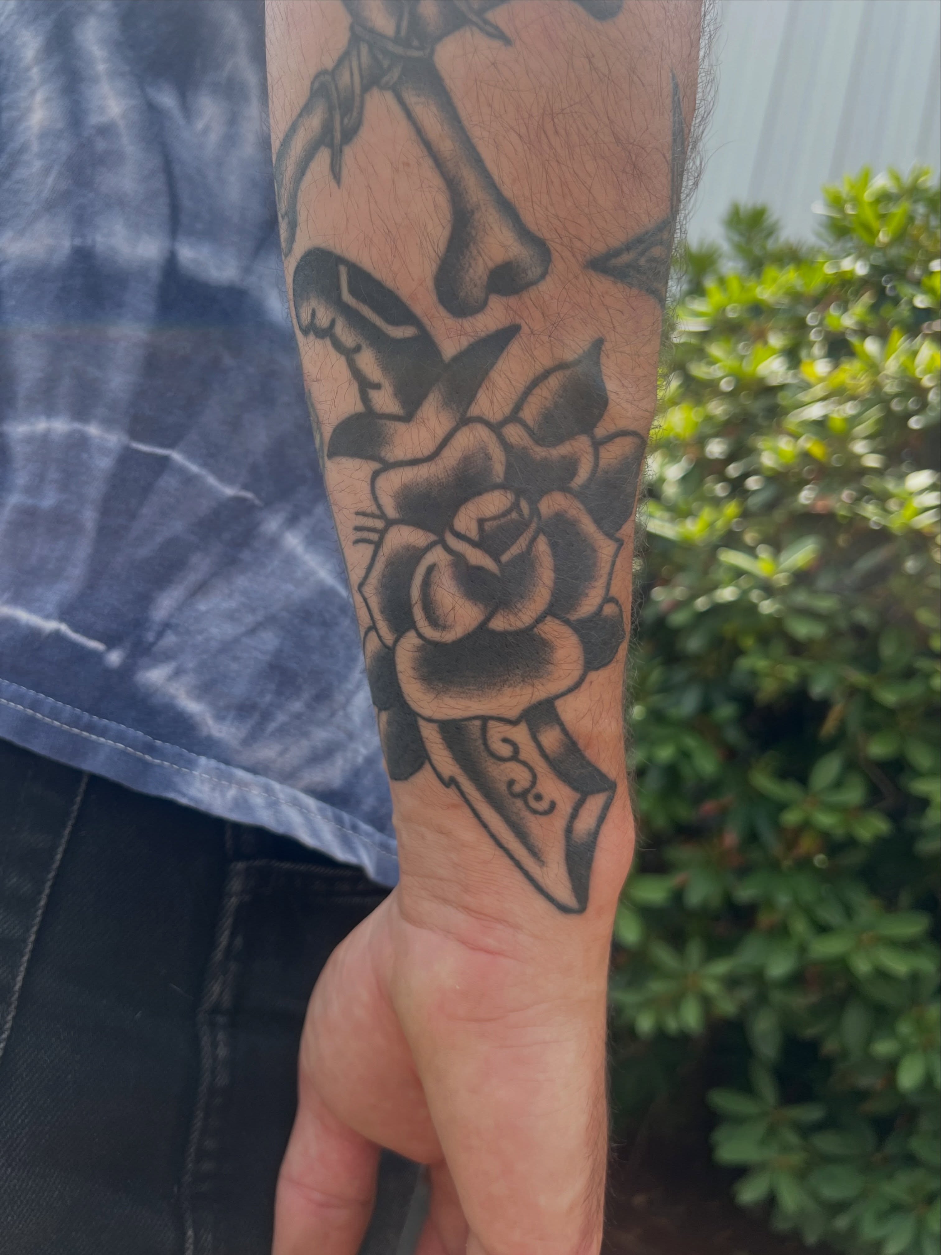 Tattoo by @mattlasses — american_traditional, black_and_grey
