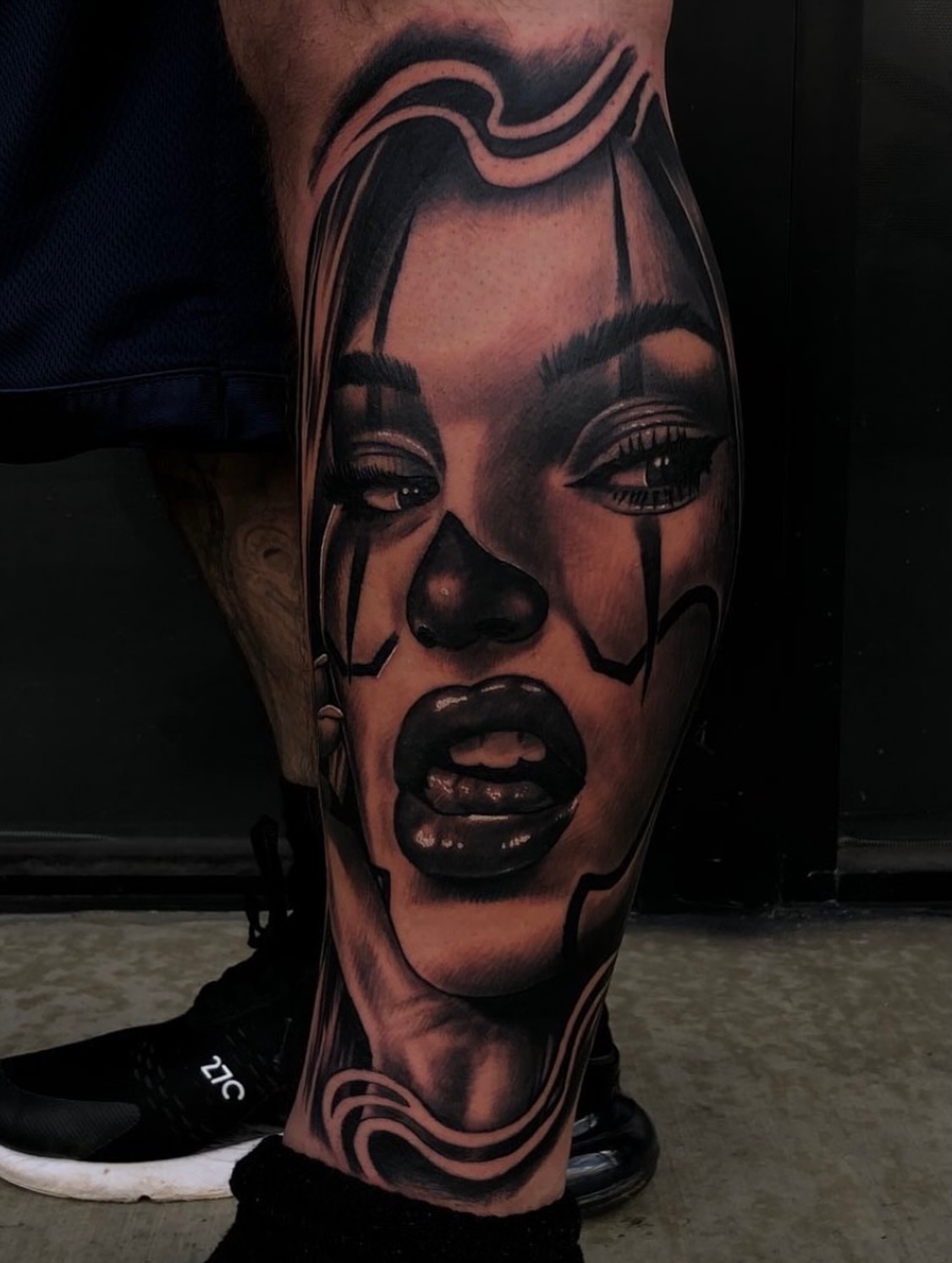 Tattoo by @_juan38 — black_and_grey, realism
