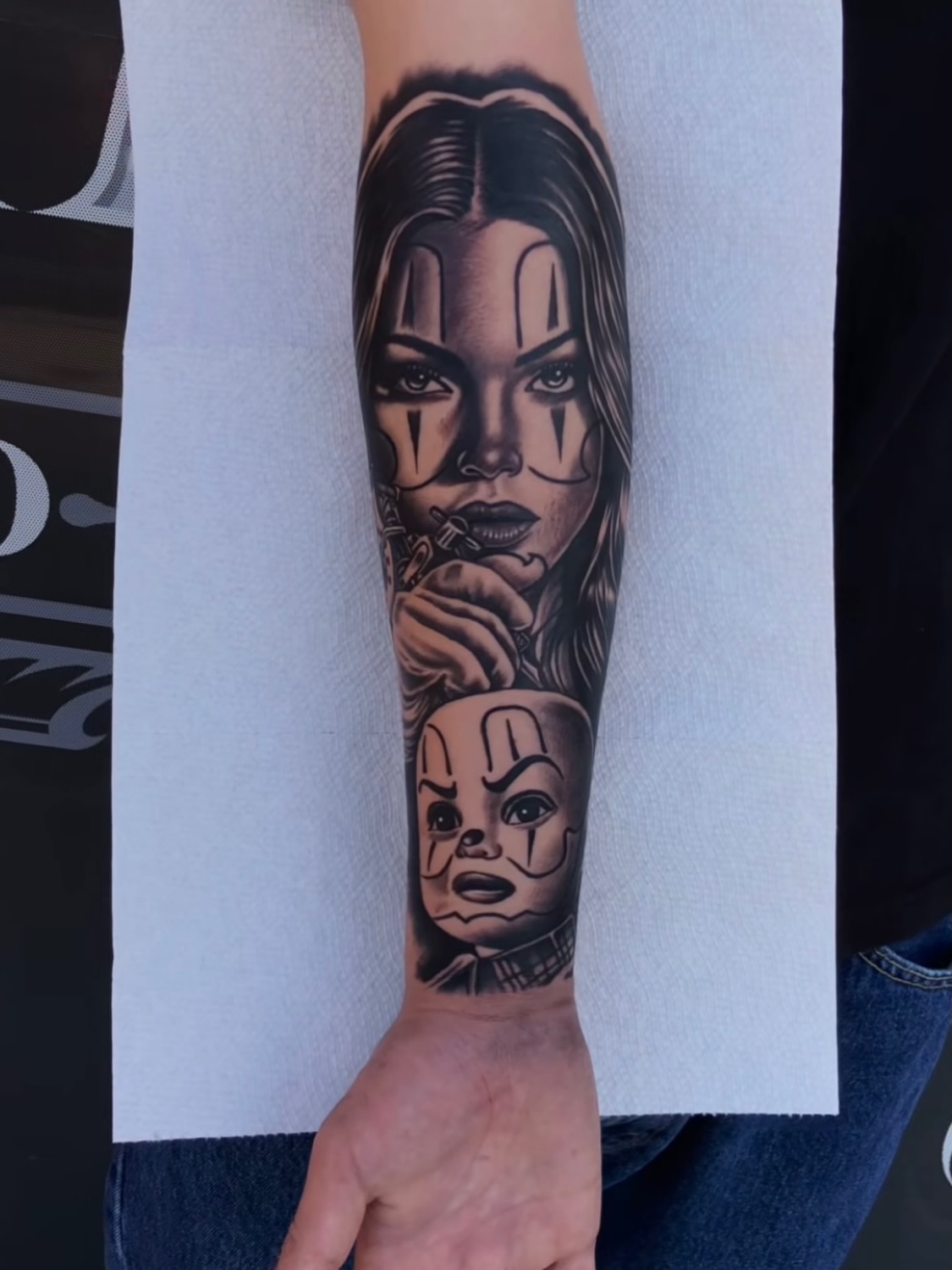Tattoo by @_juan38 — black_and_grey, realism