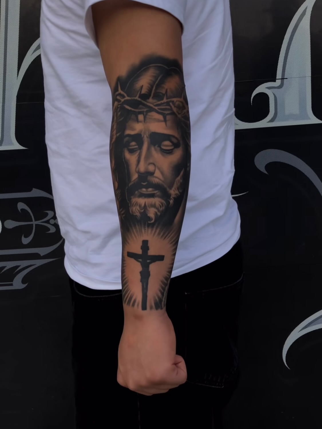 Tattoo by @_juan38 — realism, black_and_grey