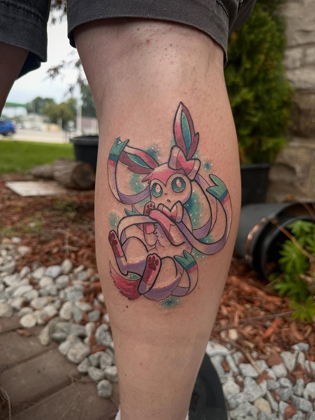 Tattoo by @javierrivera_tattoos — anime, watercolor