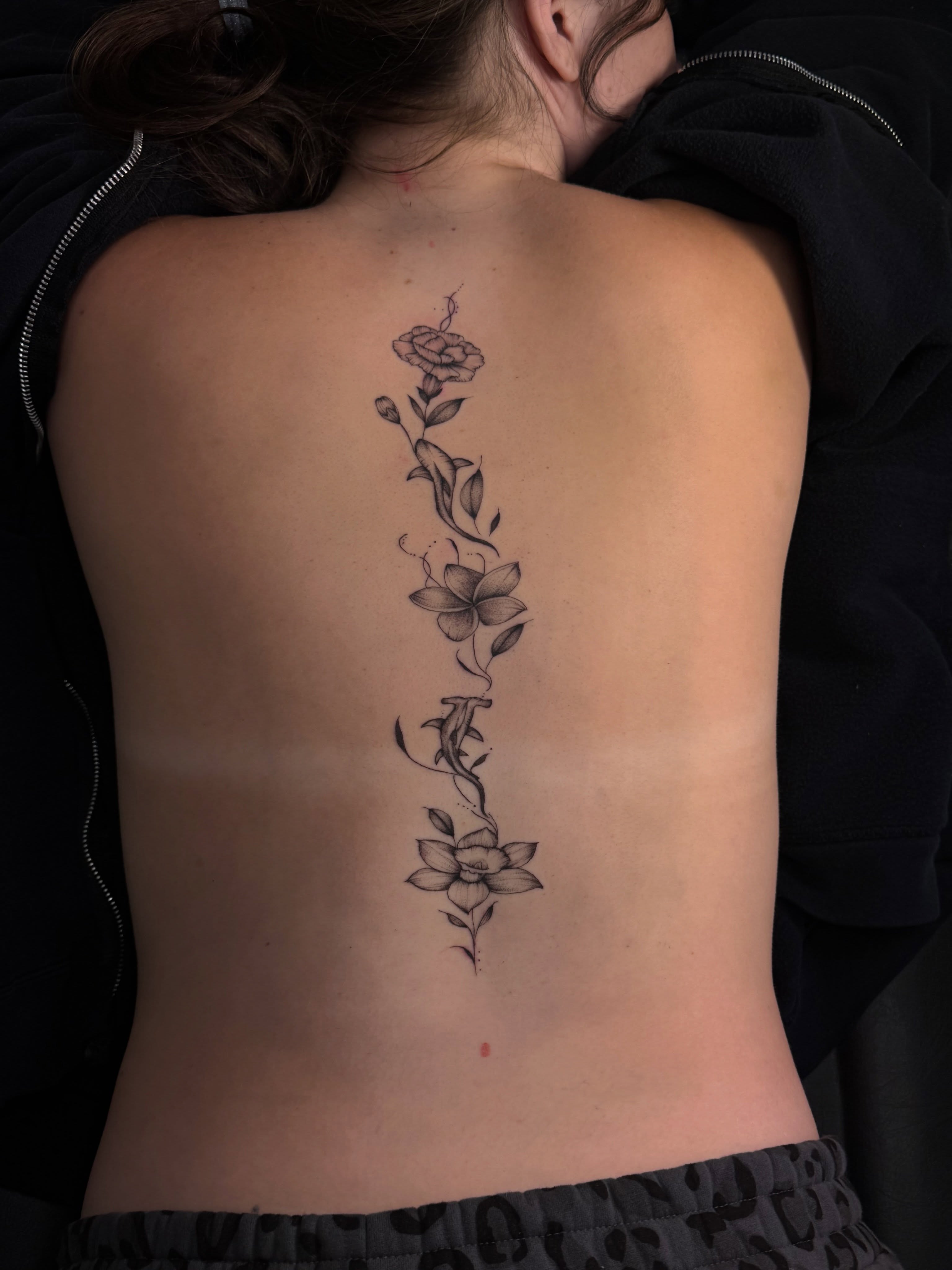 Tattoo by @fineline_lau — black_and_grey