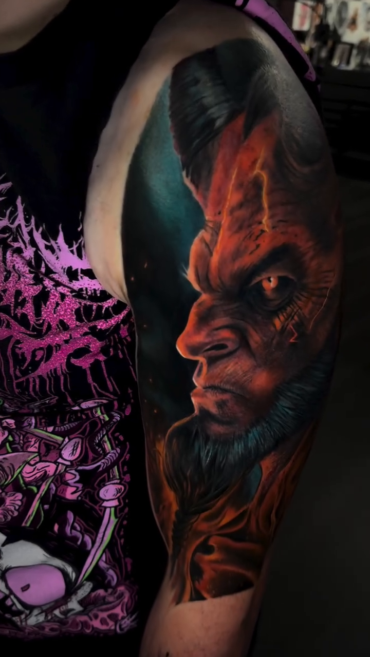 Tattoo by @dustinkaiser_tattoos — realism, dark_realism