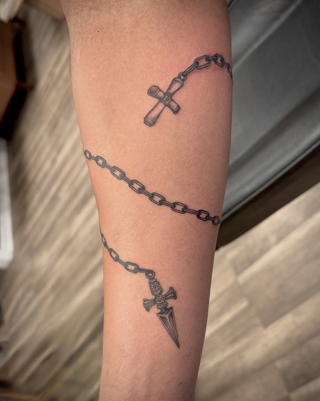 Tattoo by @emilytat222 — black_and_grey, fine_line