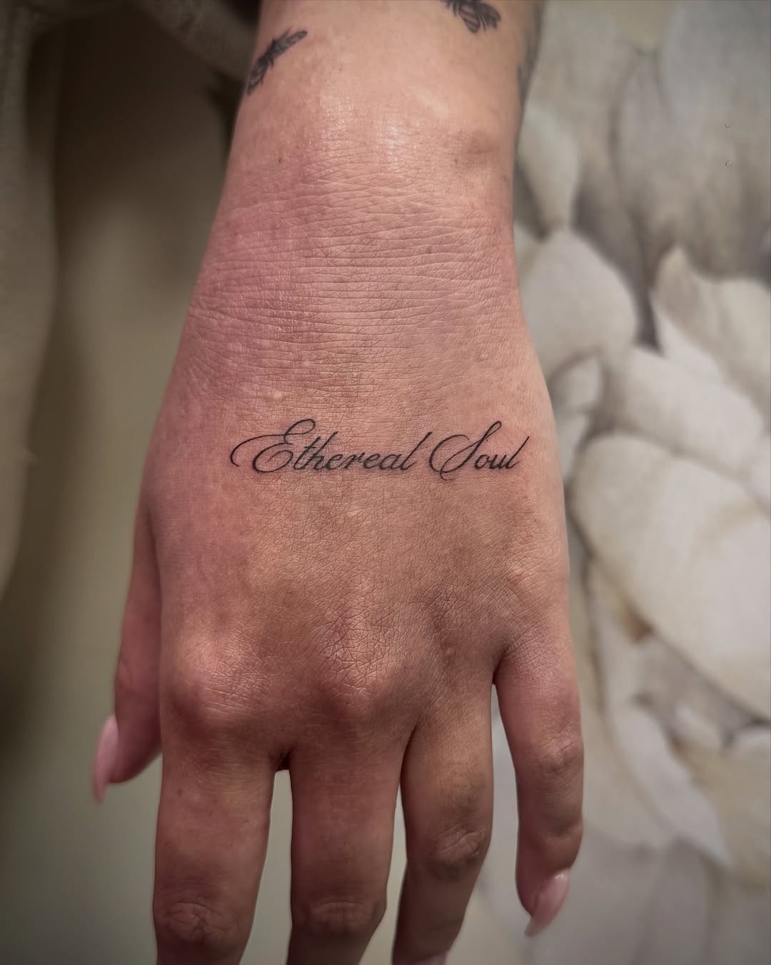 Tattoo by @emilytat222 — lettering_script, fine_line