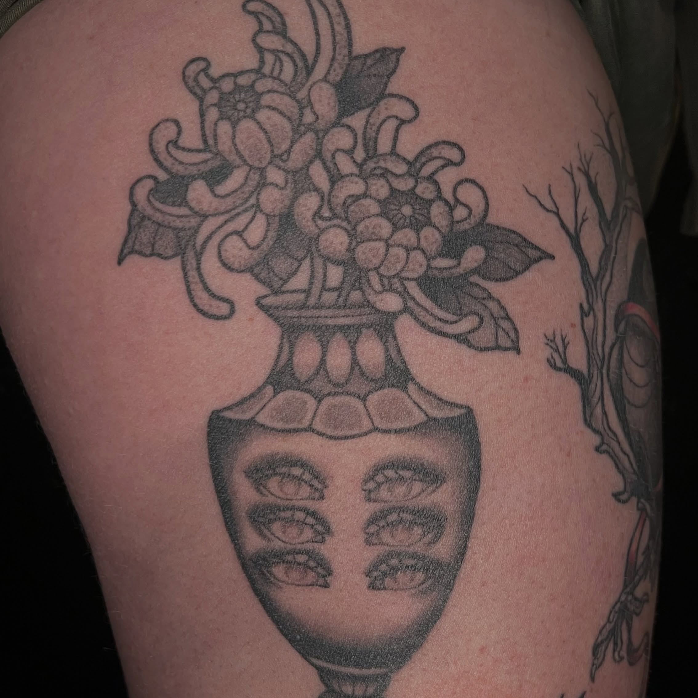 Tattoo by @vic_the_vicious — black_and_grey