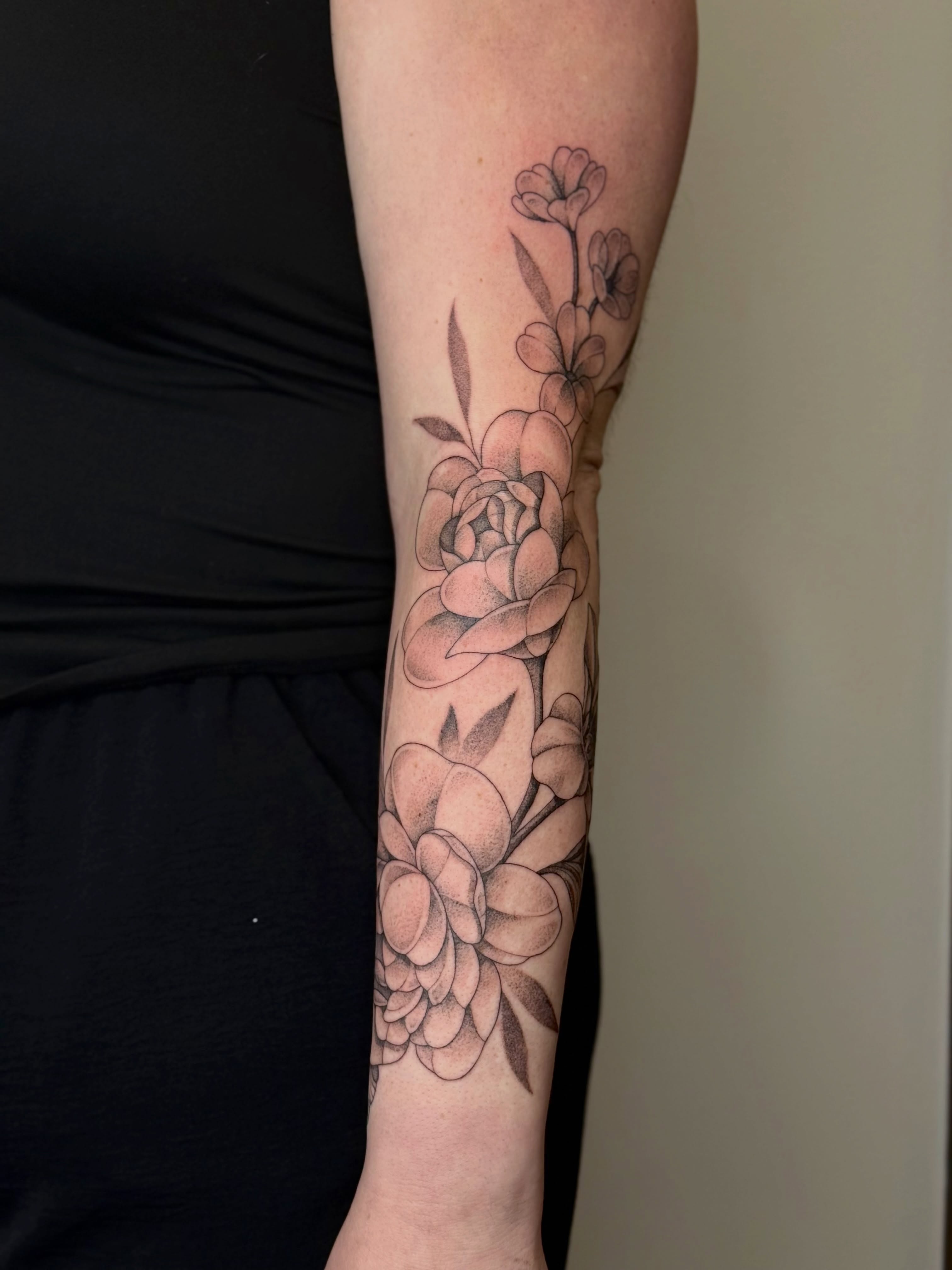 Tattoo by @girlypoptattoos — dotwork, realism