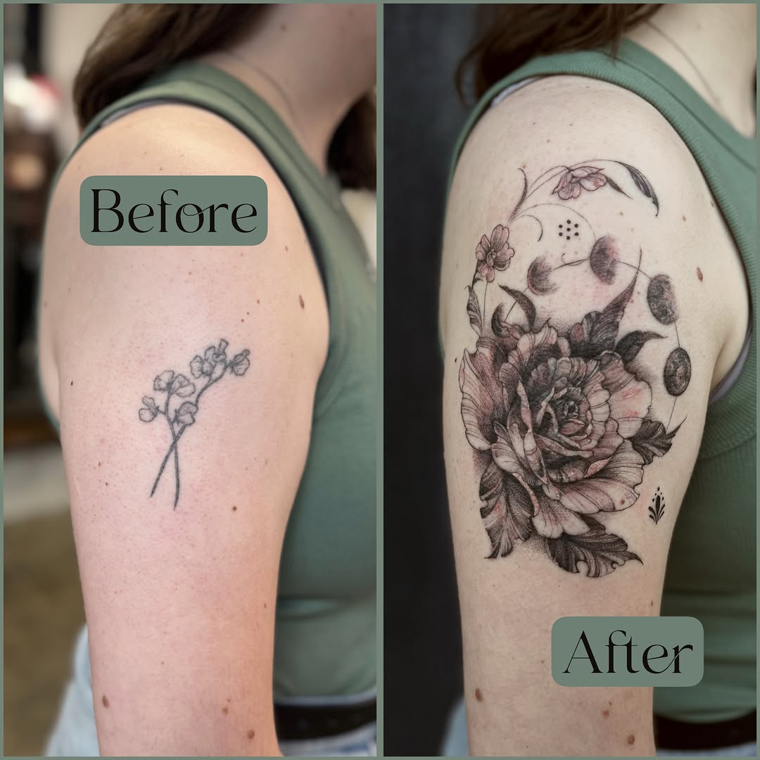 Tattoo by @anderstattoo — black_and_grey, dotwork