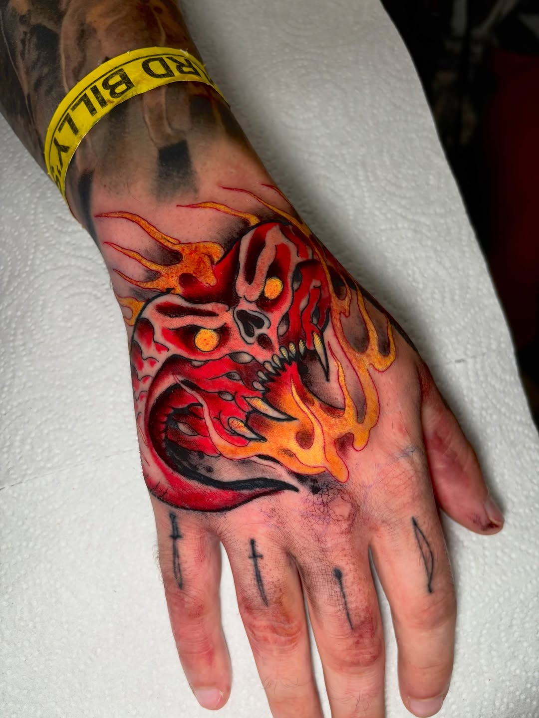 Tattoo by @mattydarkside — neo_traditional, trash_polka