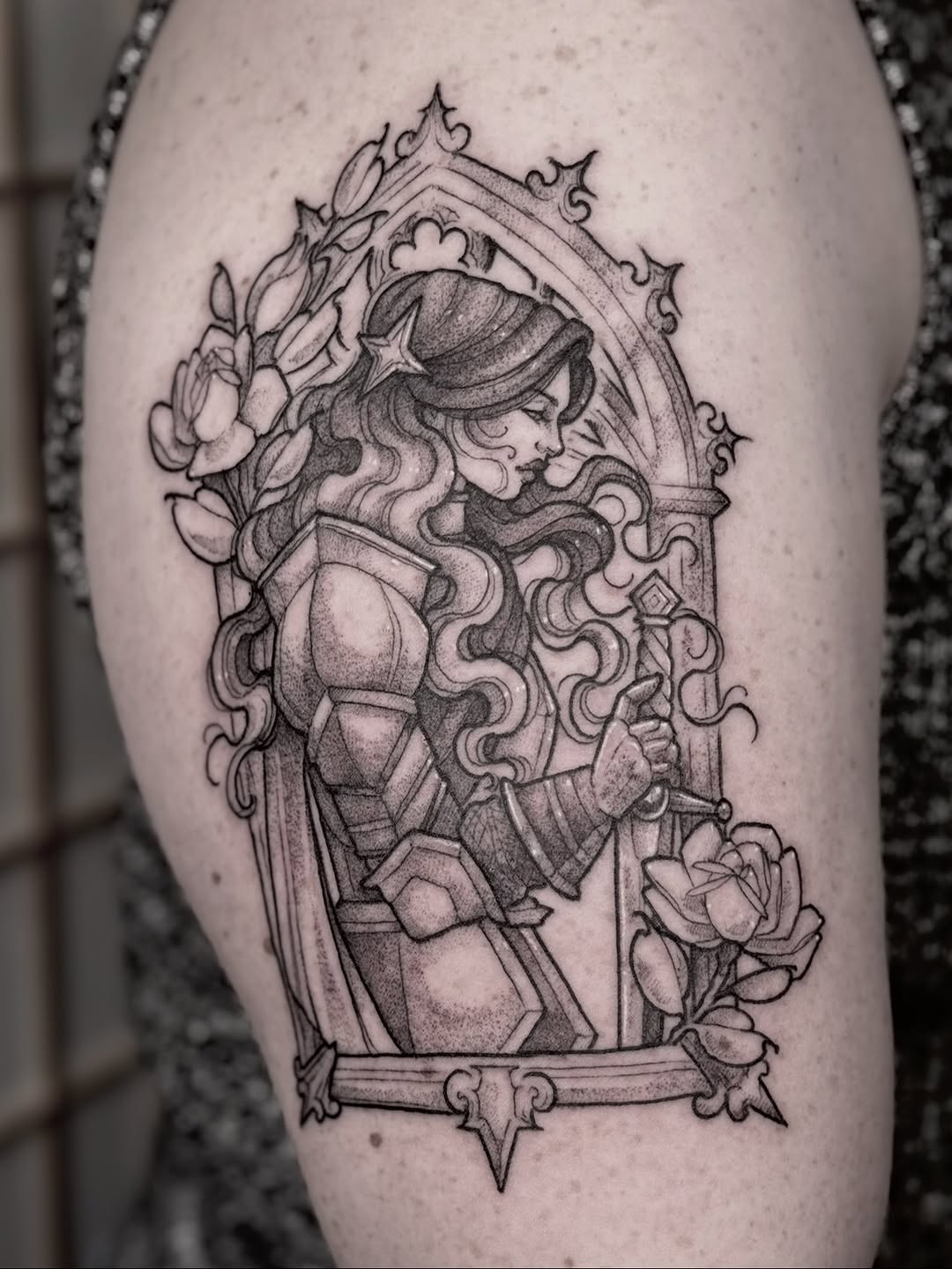 Tattoo by @anniebone_tattoo — black_and_grey, realism