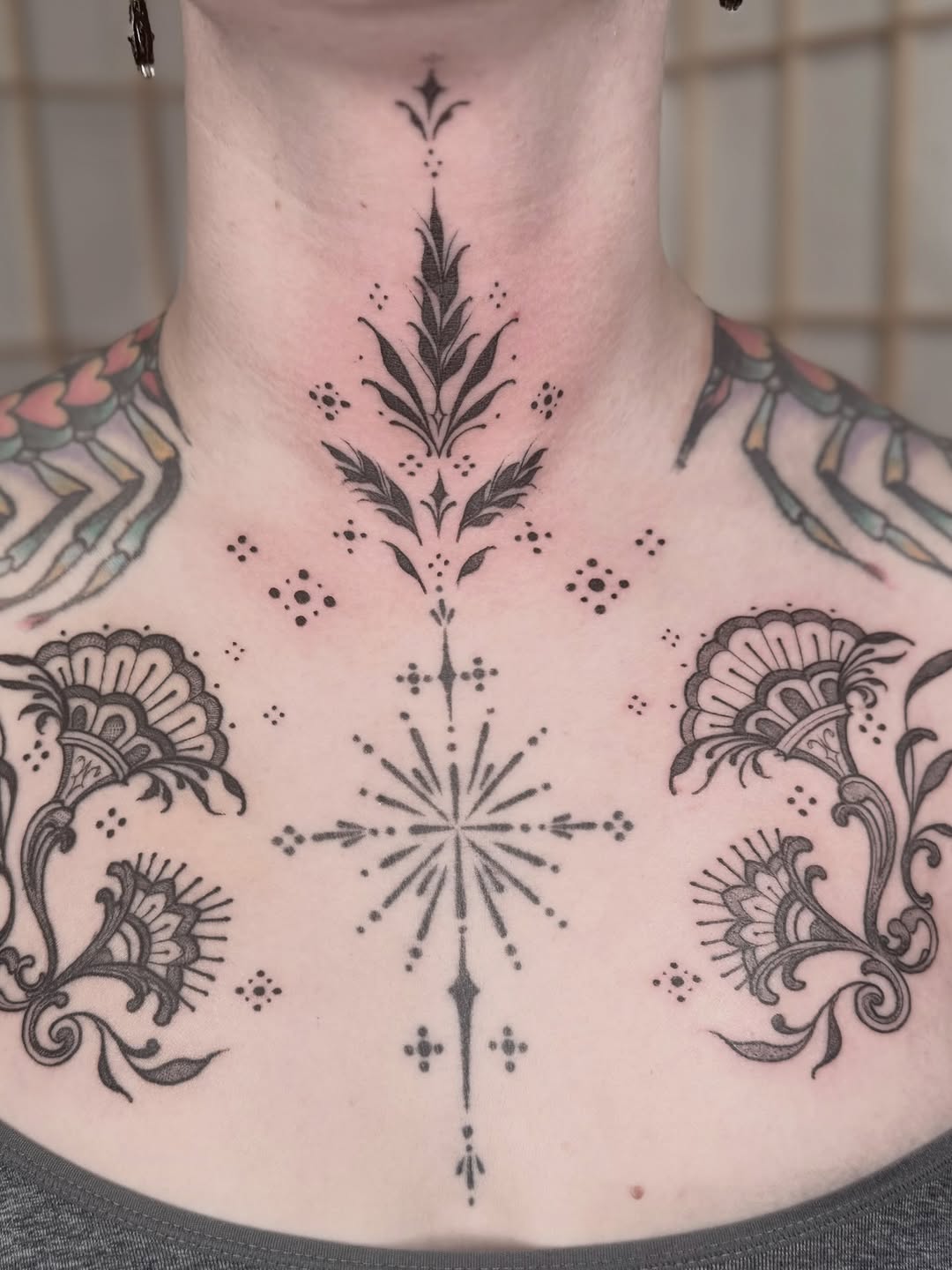 Tattoo by @anniebone_tattoo — ornamental, dotwork
