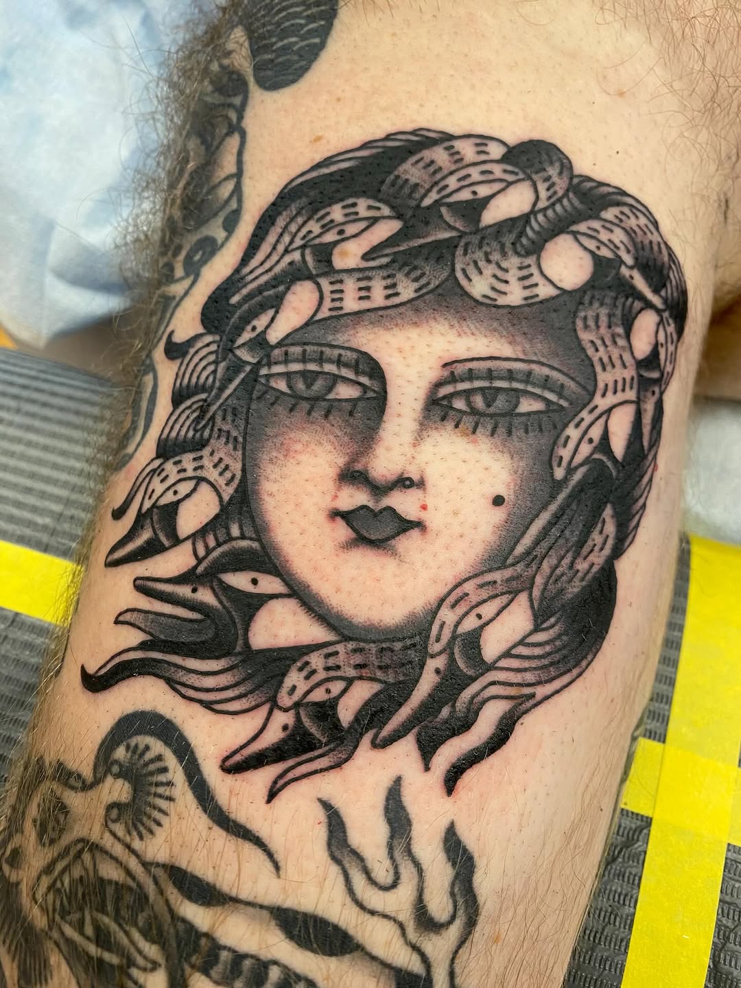 Tattoo by @abbyroseestes — american_traditional, black_and_grey