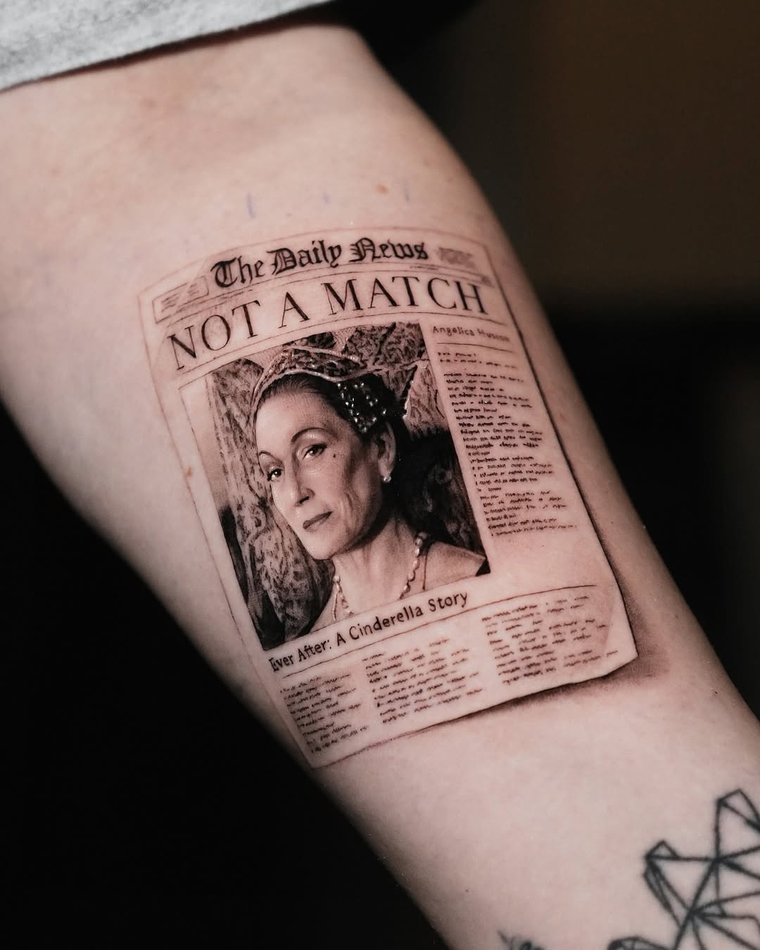 Tattoo by @kidneedle_tattoo — realism, black_and_grey