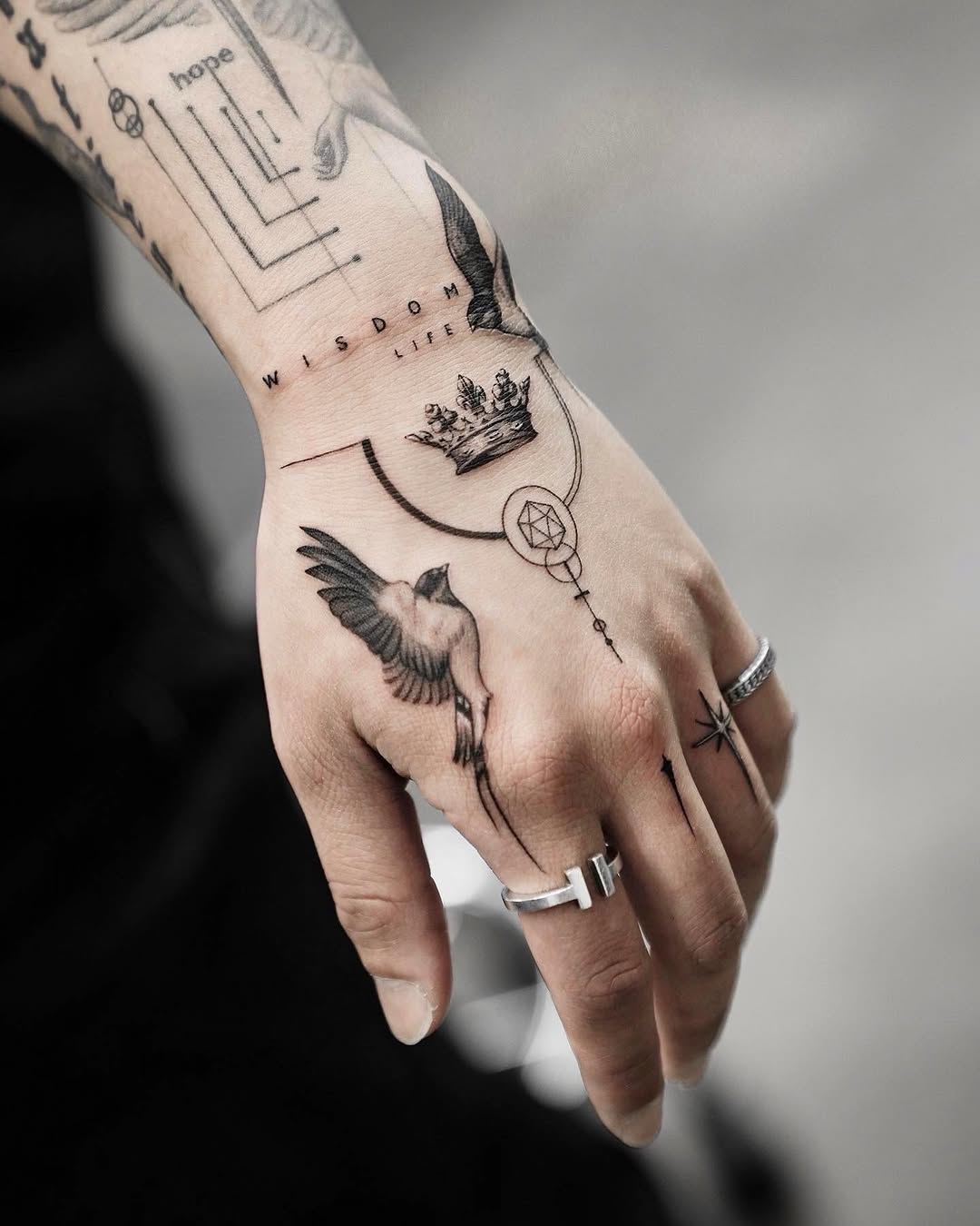 Tattoo by @kidneedle_tattoo — fine_line, geometric