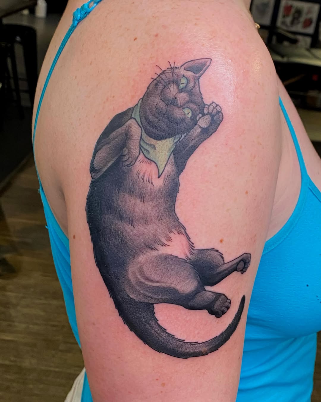 Tattoo by @kylekozektattoos — realism, black_and_grey