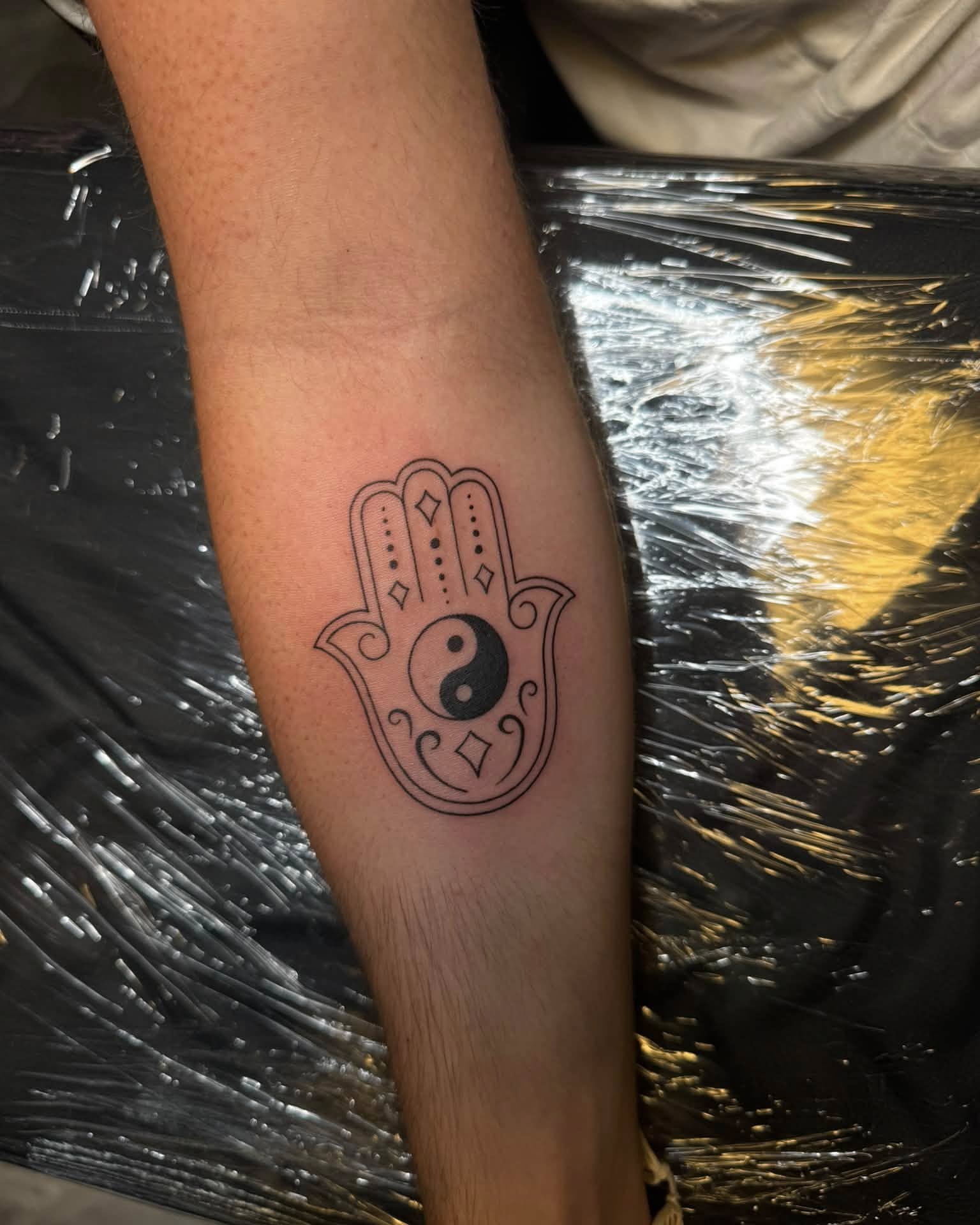 Tattoo by @justinrednourtattoo — geometric