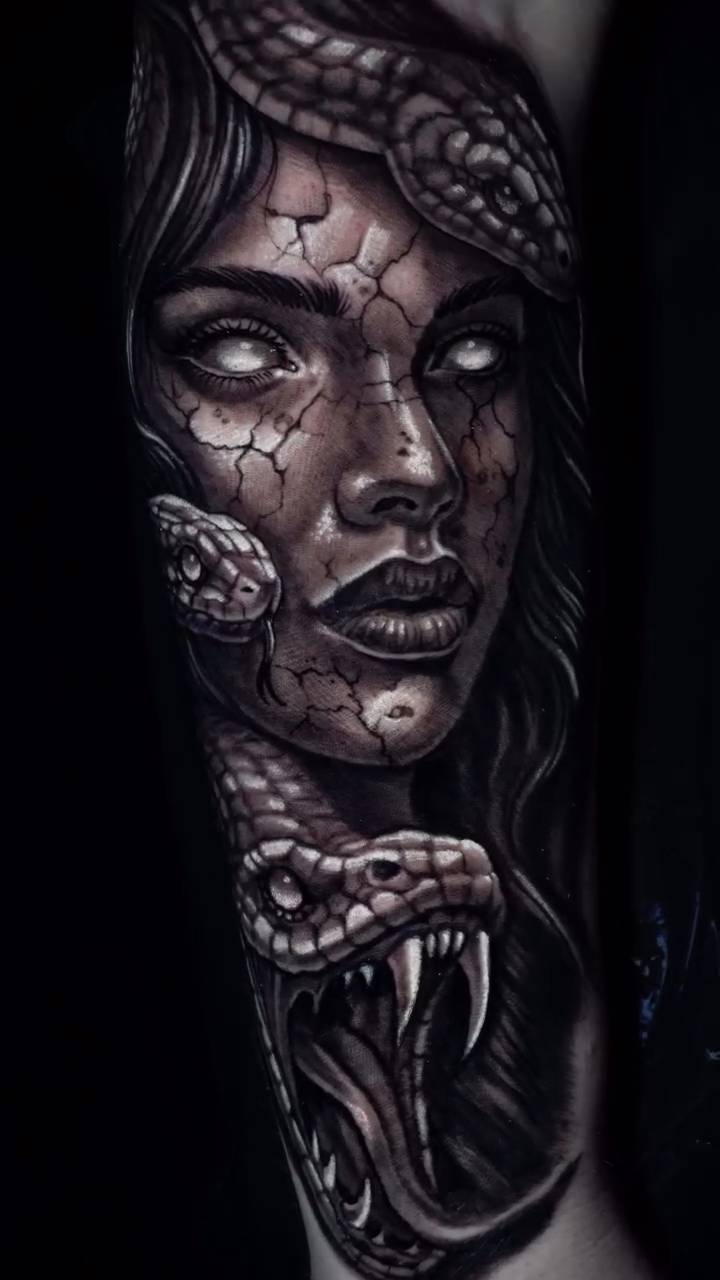 Tattoo by @stylebendingtattoos — realism, dark_realism