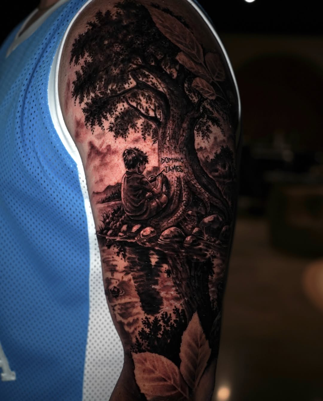 Dark art tattoo on the forearm by Grace P