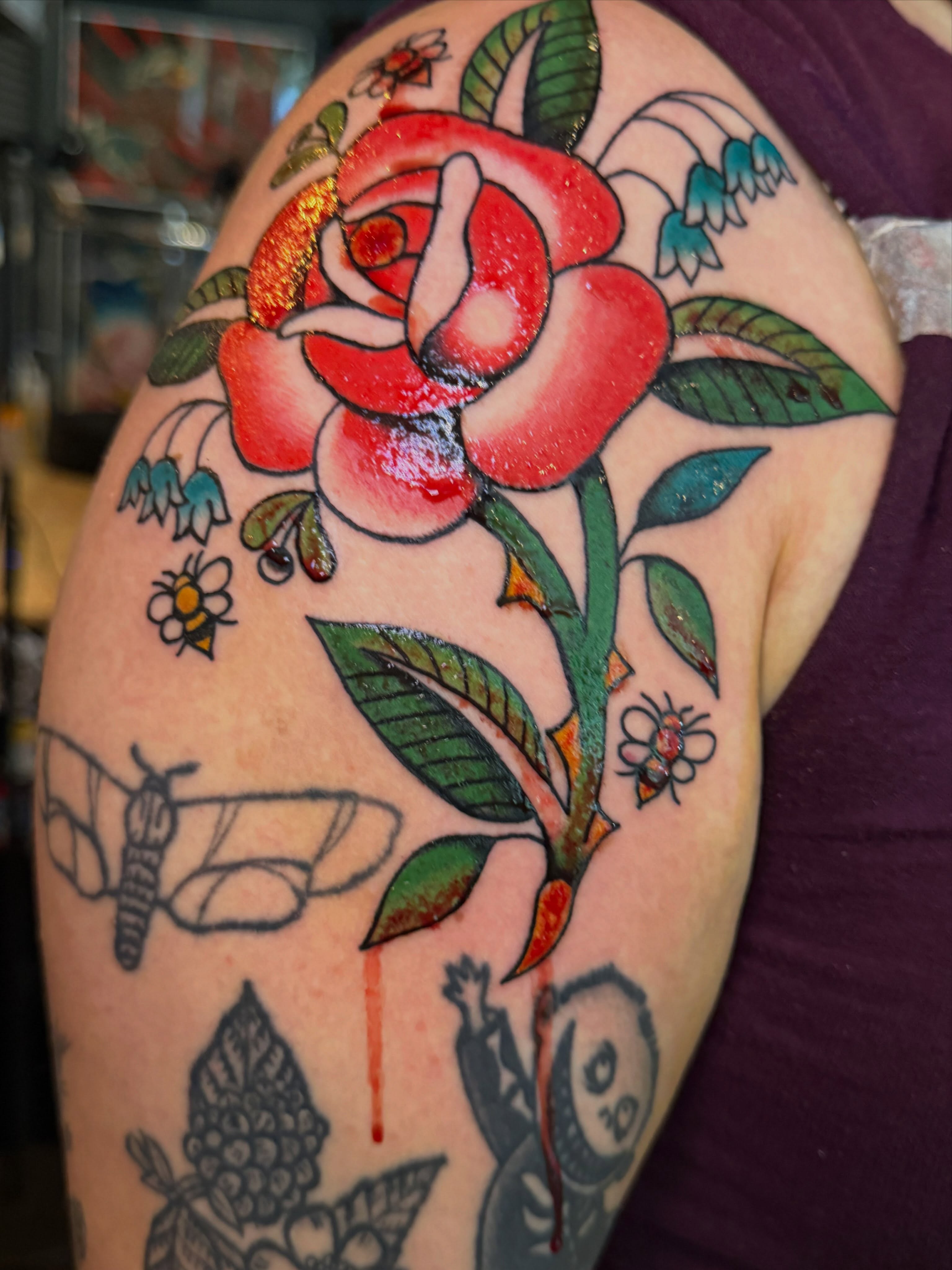 Tattoo by @sweetpeachtattoos — american_traditional