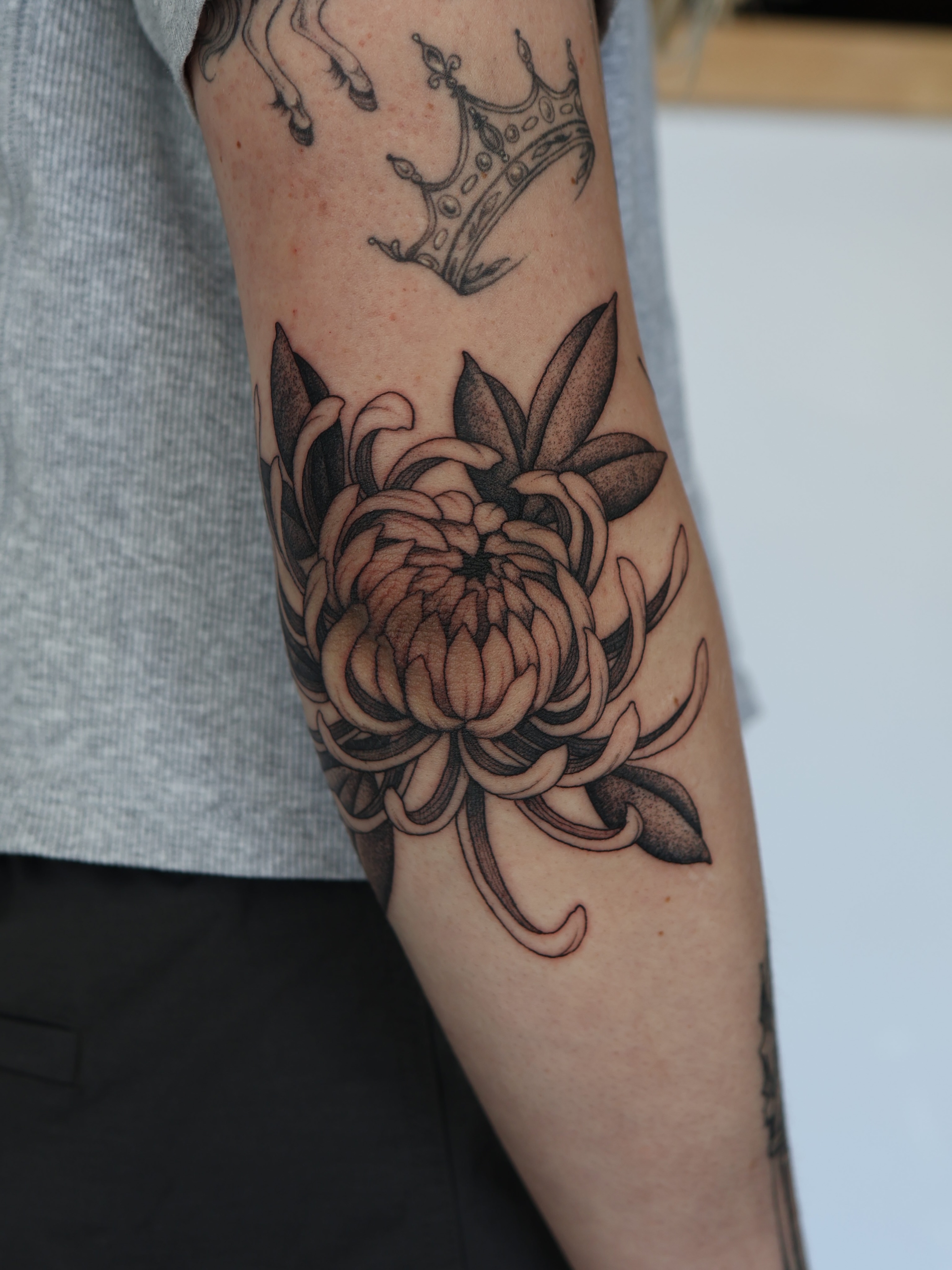 Tattoo by @randatattoos β black_and_grey