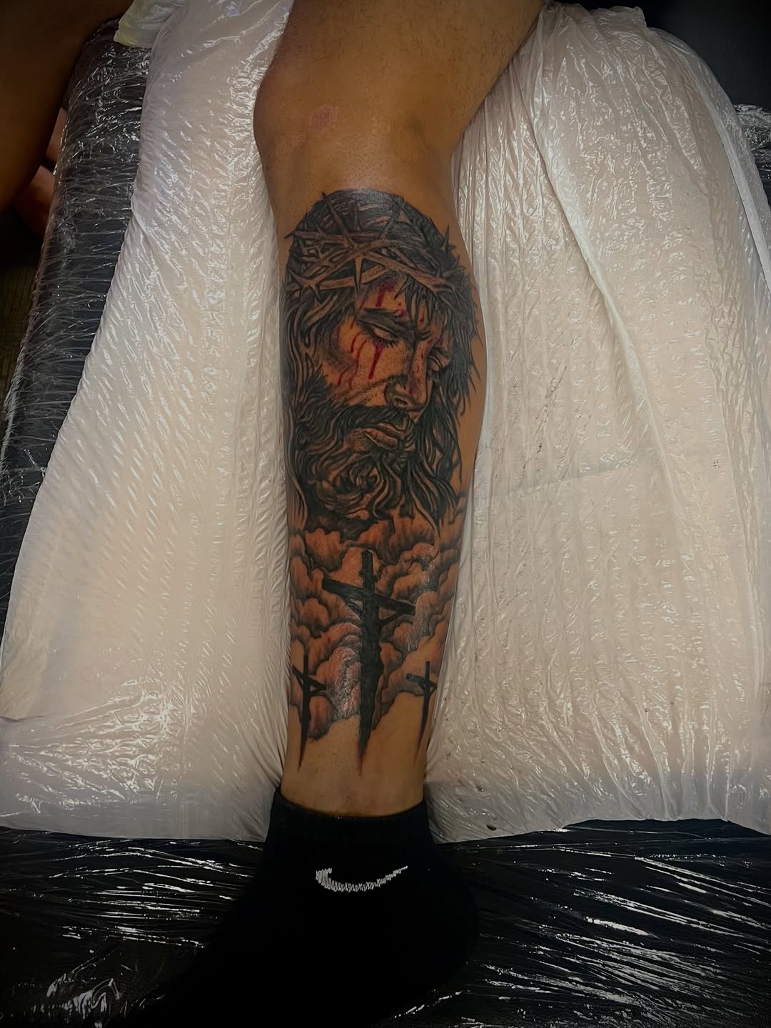 Realism tattoo on the forearm by Jelani