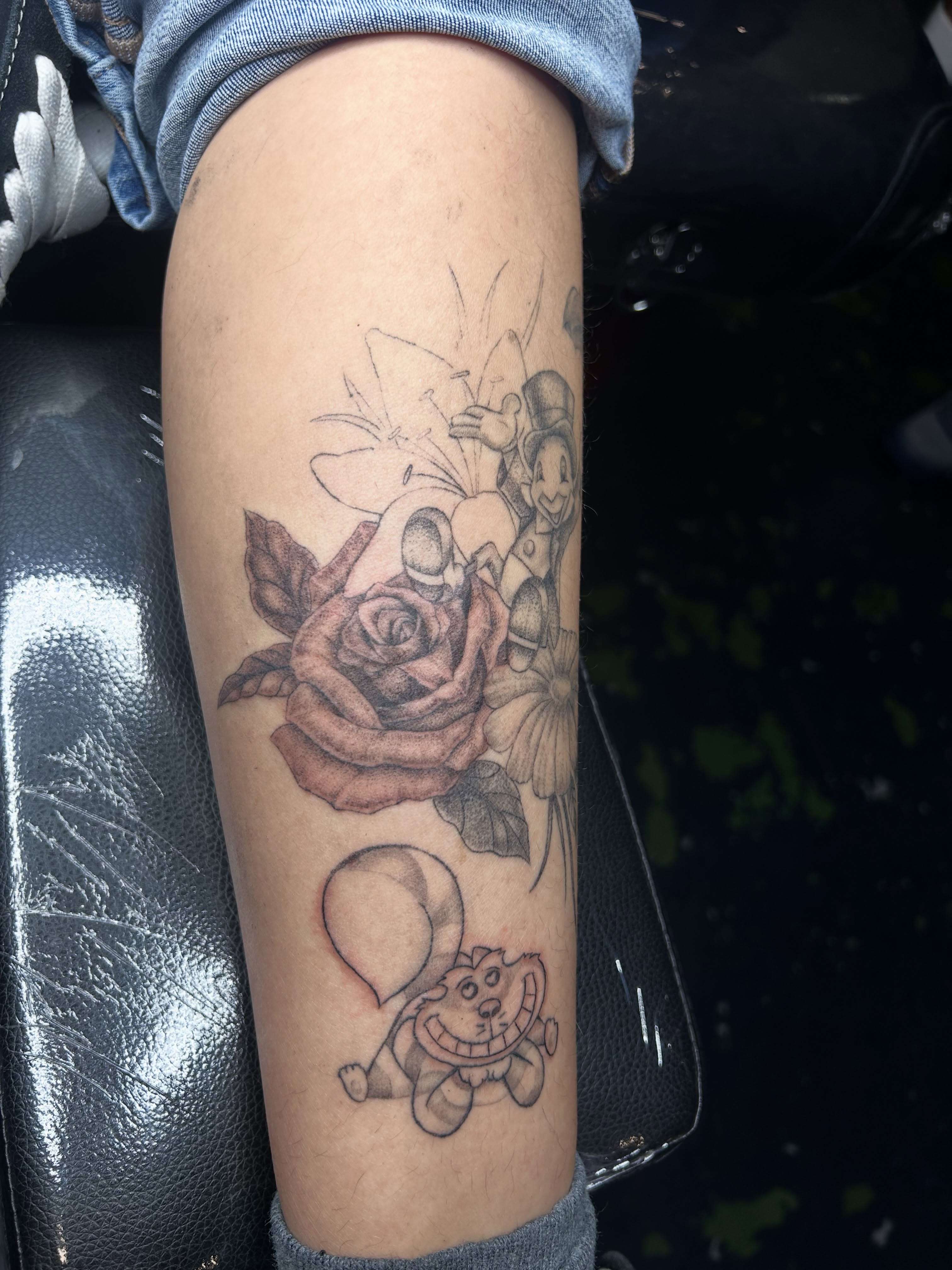 Tattoo by @inkyphoebe — black_and_grey, realism