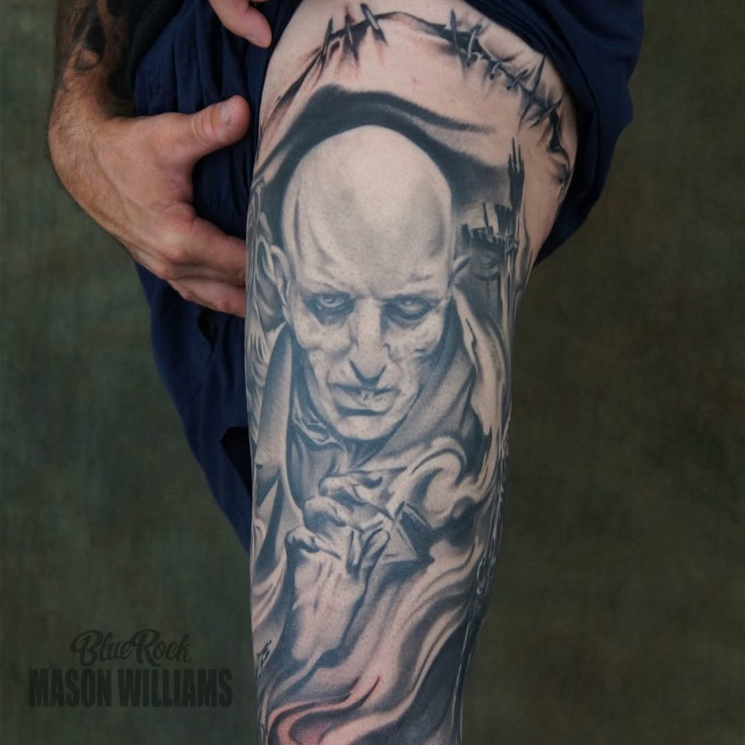 Tattoo by @arclighttattoo — realism, black_and_grey