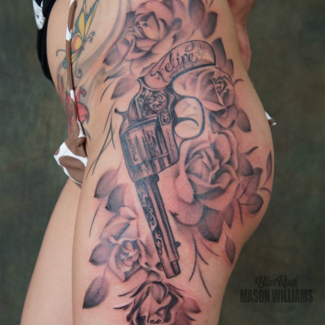 Tattoo by @arclighttattoo — black_and_grey, realism