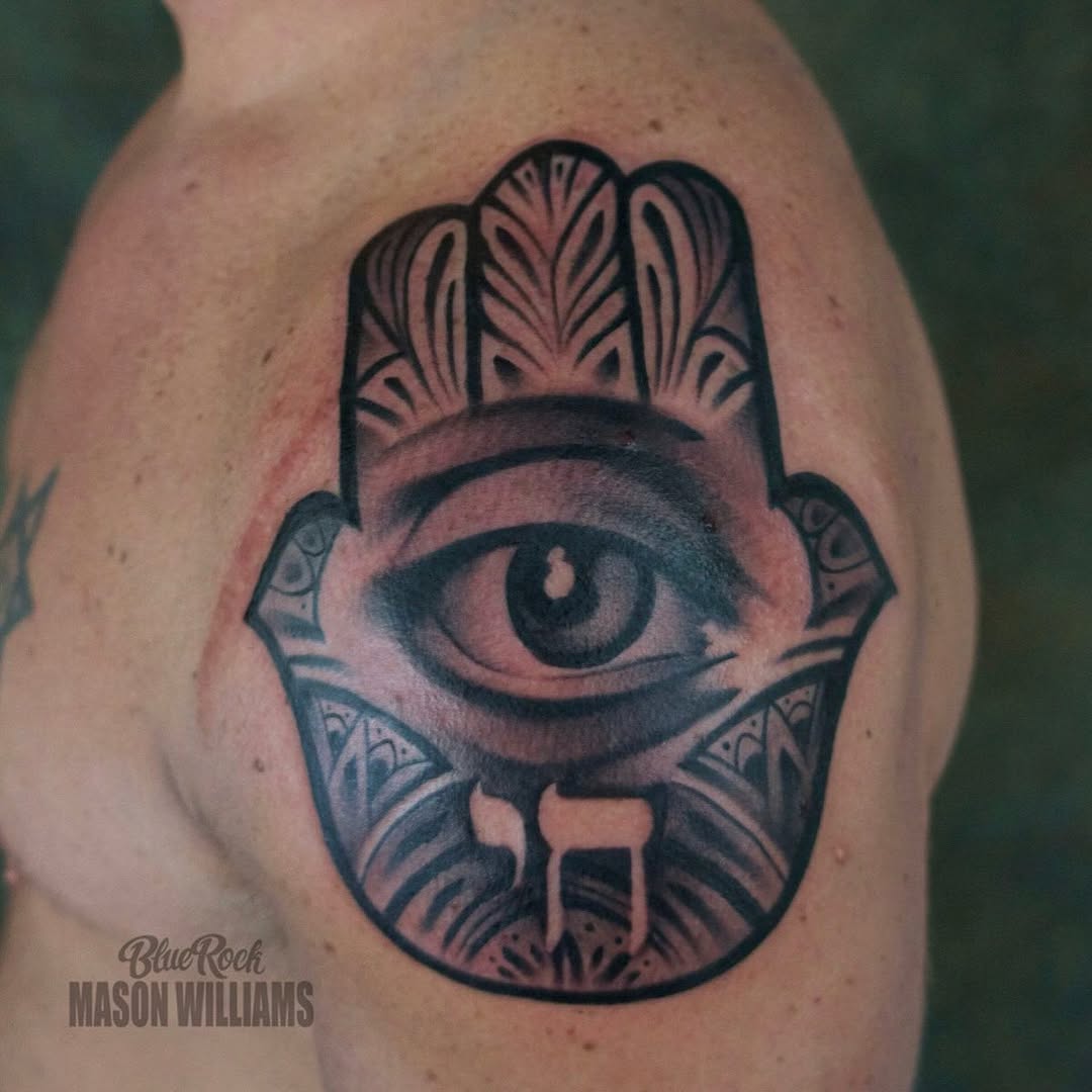 Tattoo by @arclighttattoo — black_and_grey, ornamental