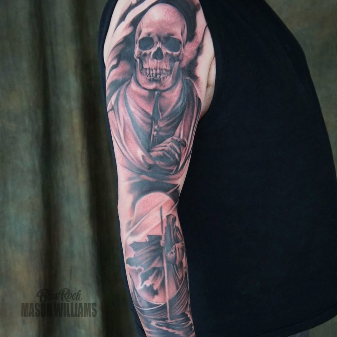 Tattoo by @arclighttattoo — realism, black_and_grey
