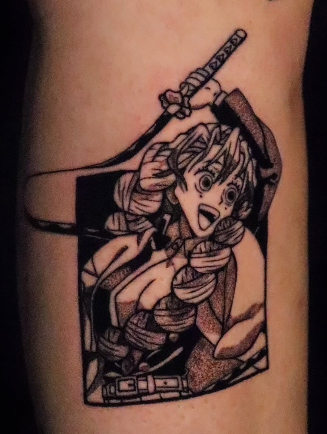 Tattoo by @hardtatz — anime