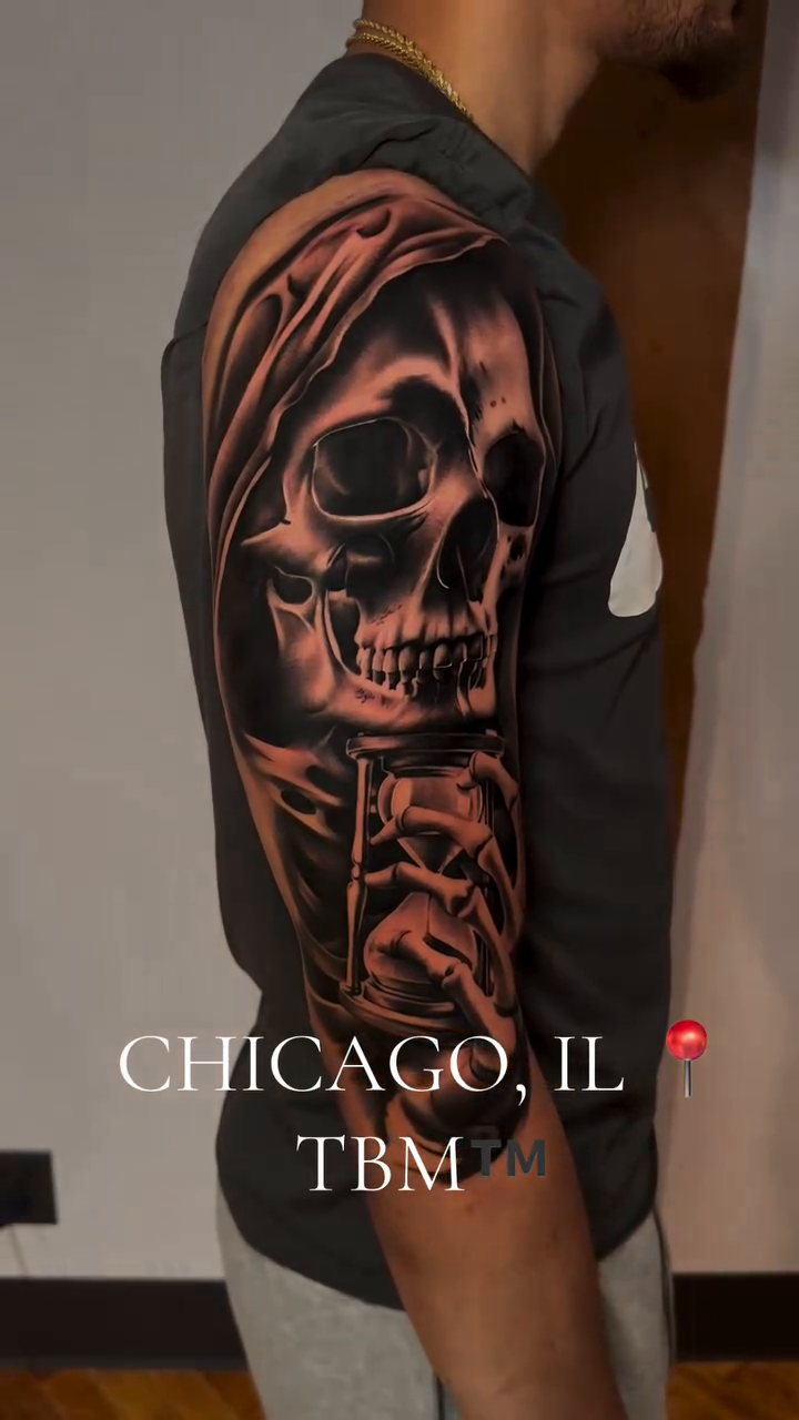 Tattoo by @tattoosbymiguel — dark_realism, black_and_grey