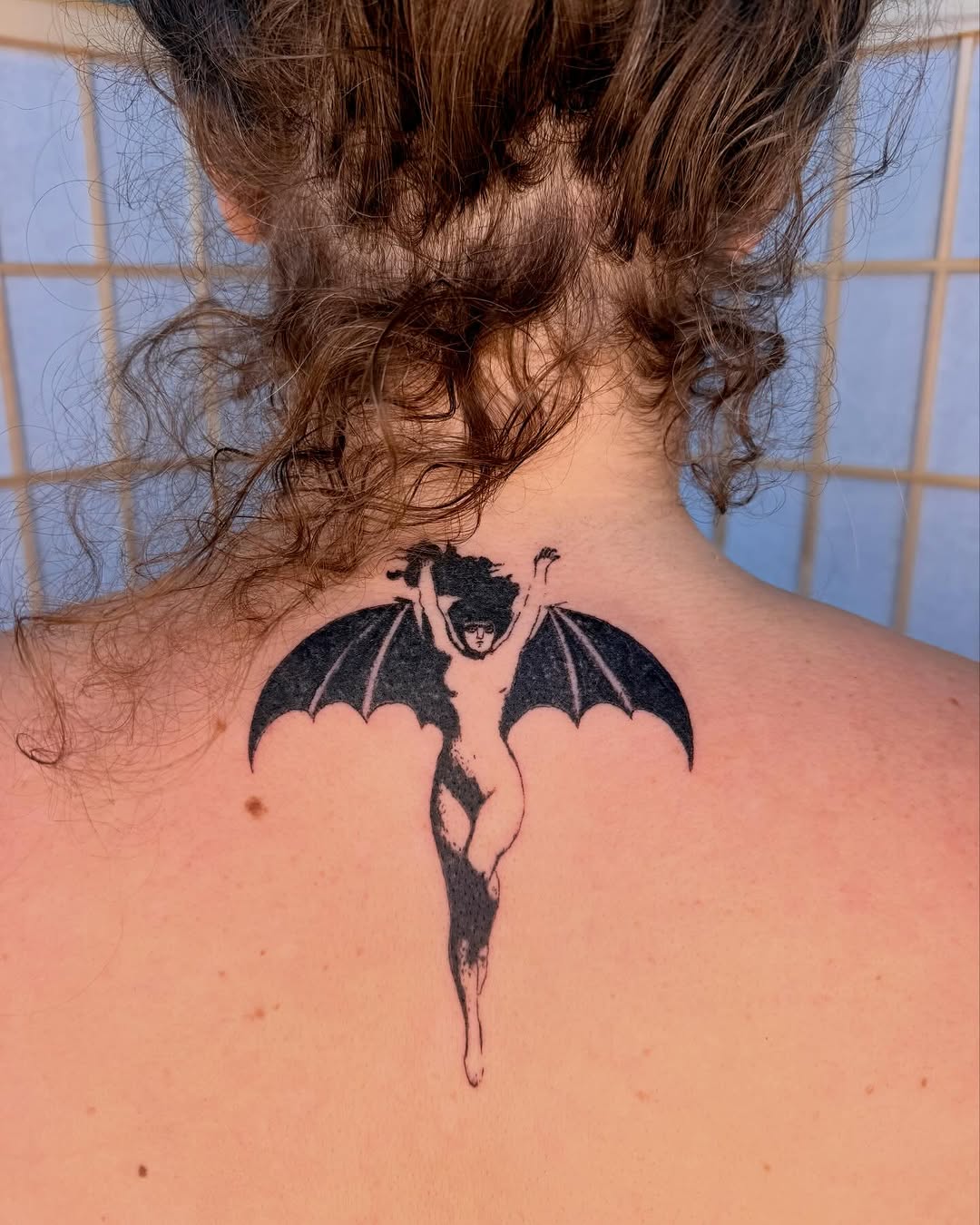 Tattoo by @slendels โ blackwork, dark_realism