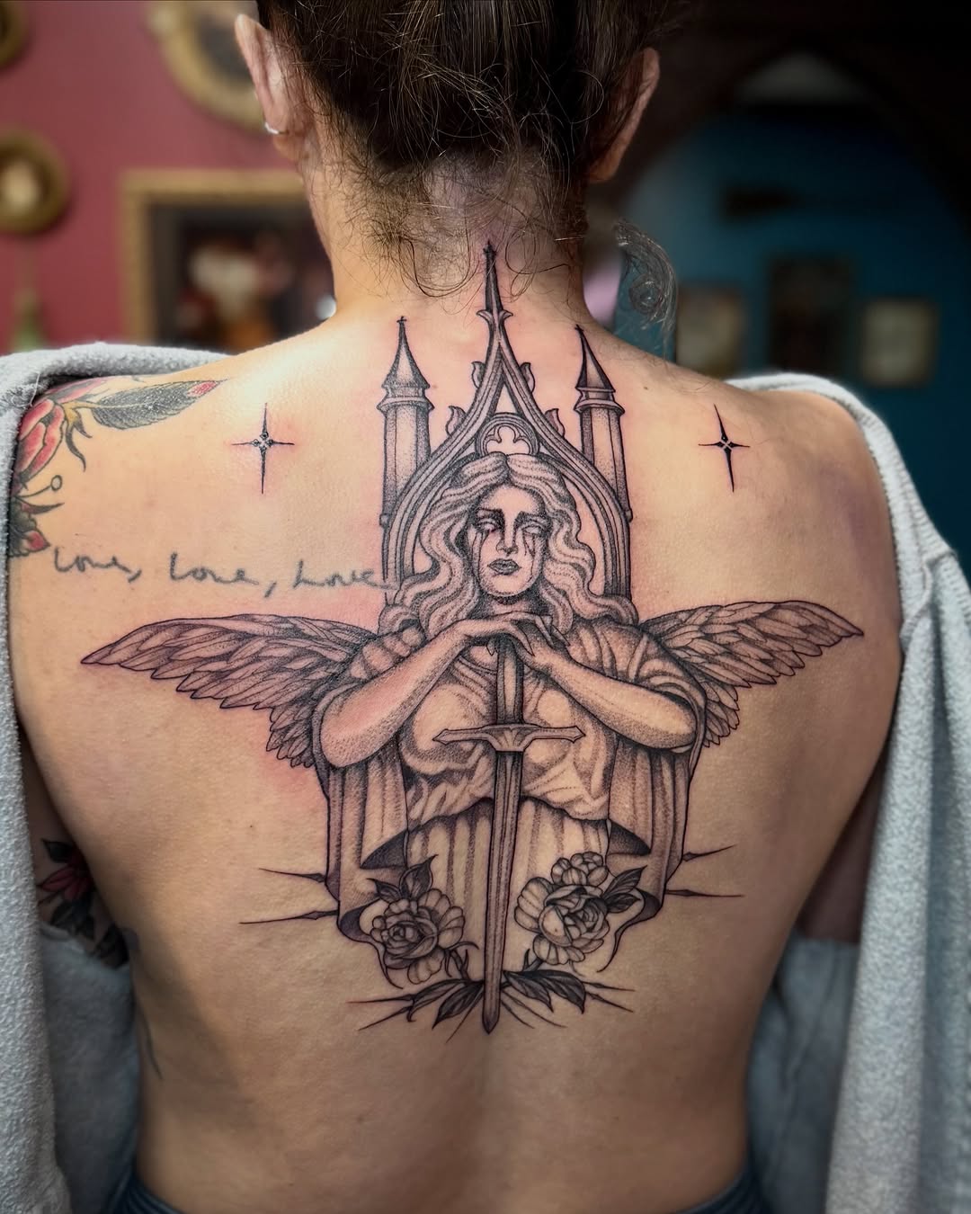 Tattoo by @racheltruskotattoos — black_and_grey, realism