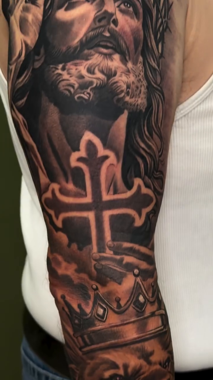 Tattoo by @ibleedink_tattoos — realism, black_and_grey