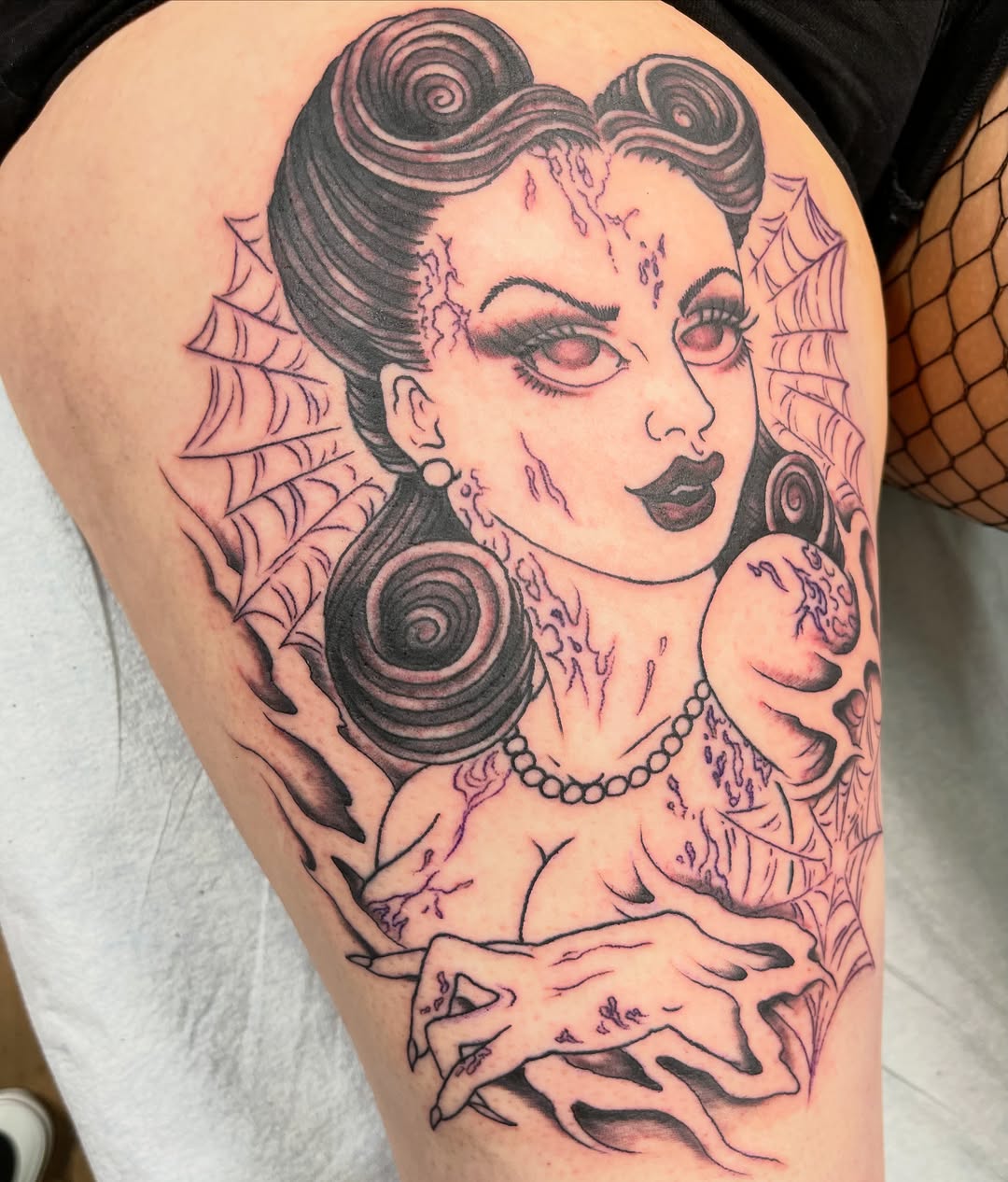 Tattoo by @mrfatdragon — american_traditional, dark_realism