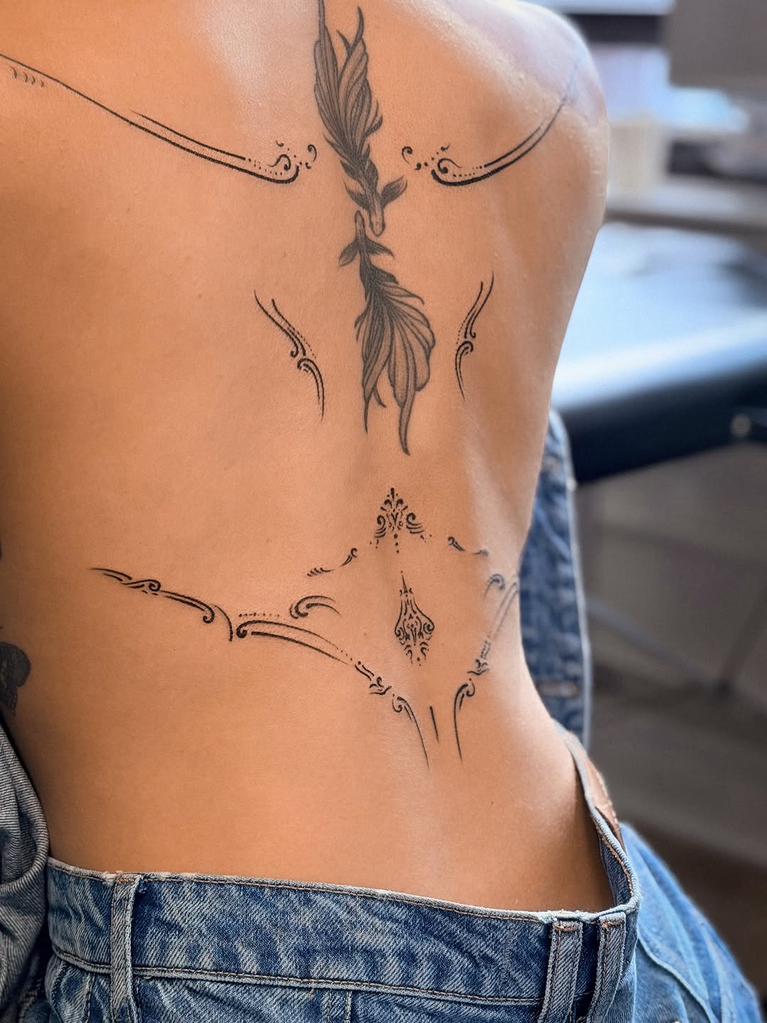 Tattoo by @tattoo_hazzard β fine_line, ornamental