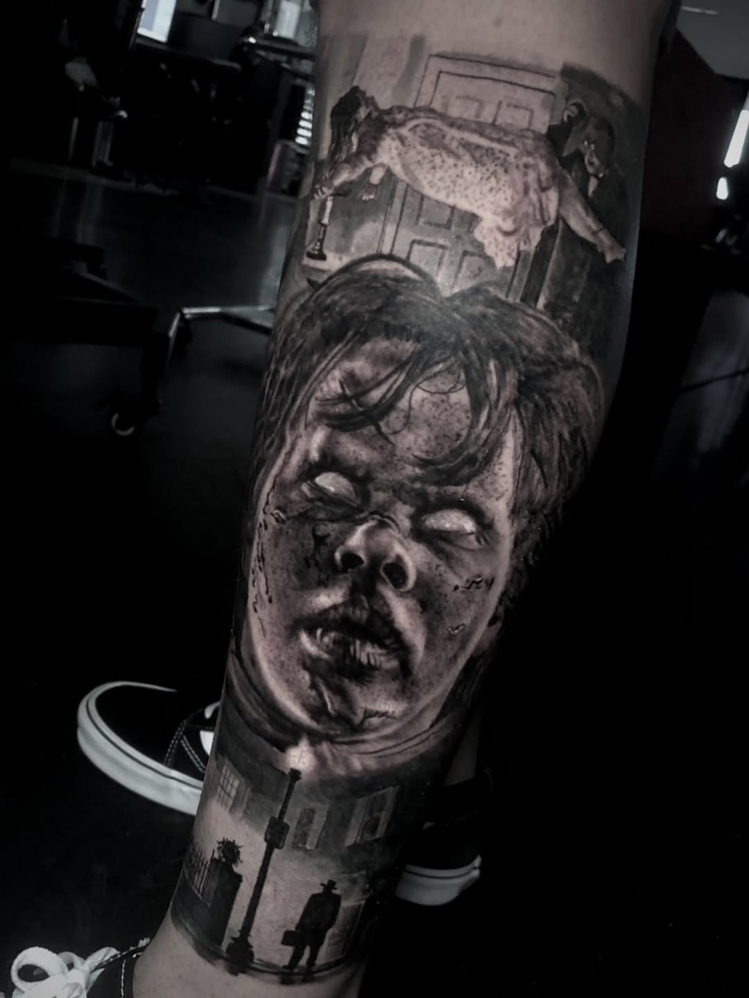 Tattoo by @maverickmayesart — realism, dark_realism