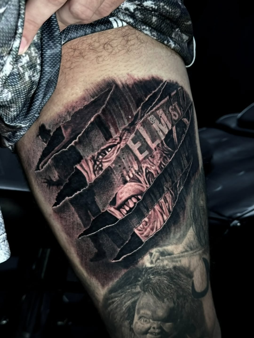 Tattoo by @maverickmayesart — realism, dark_realism