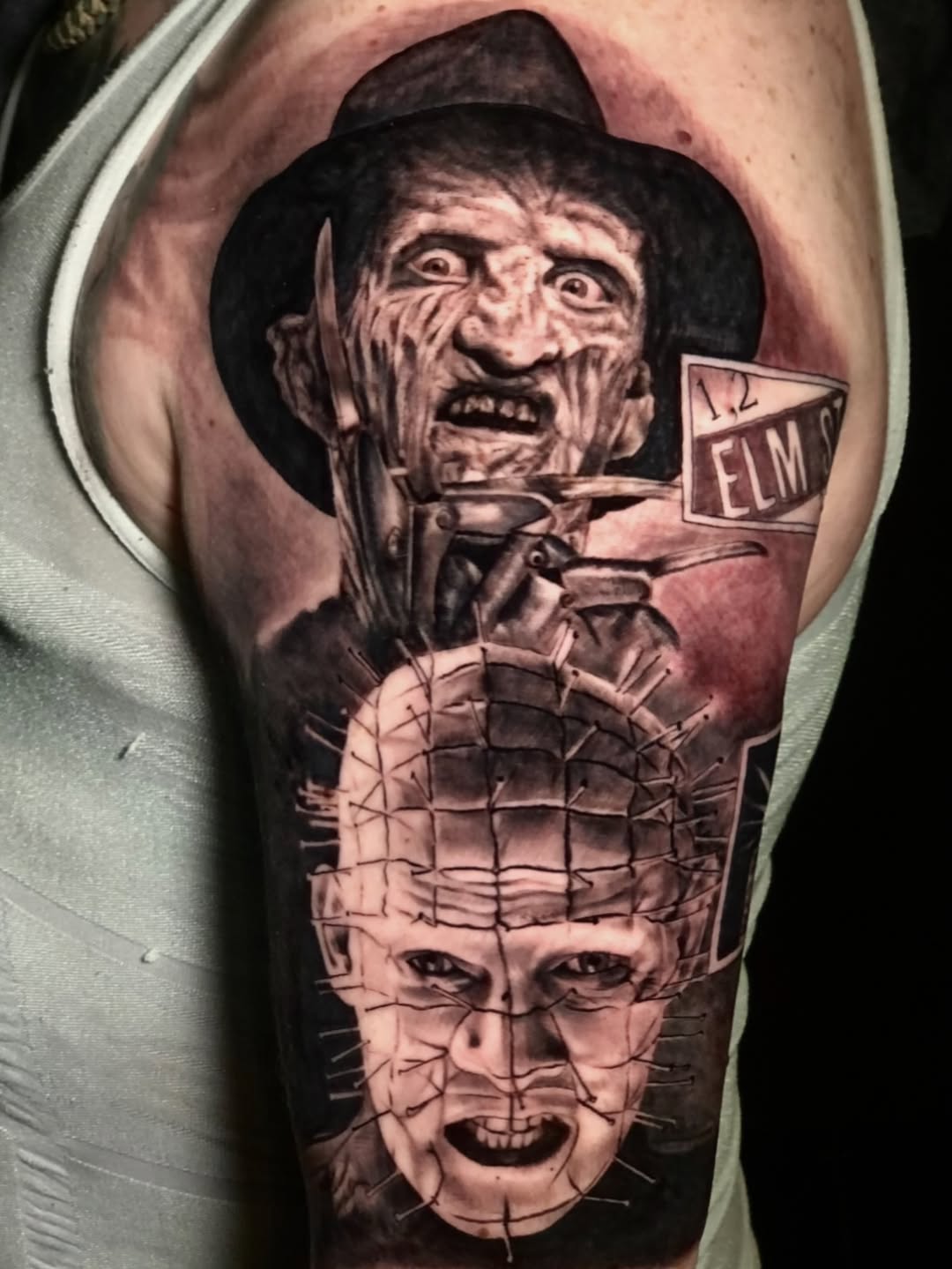 Tattoo by @maverickmayesart — realism, dark_realism