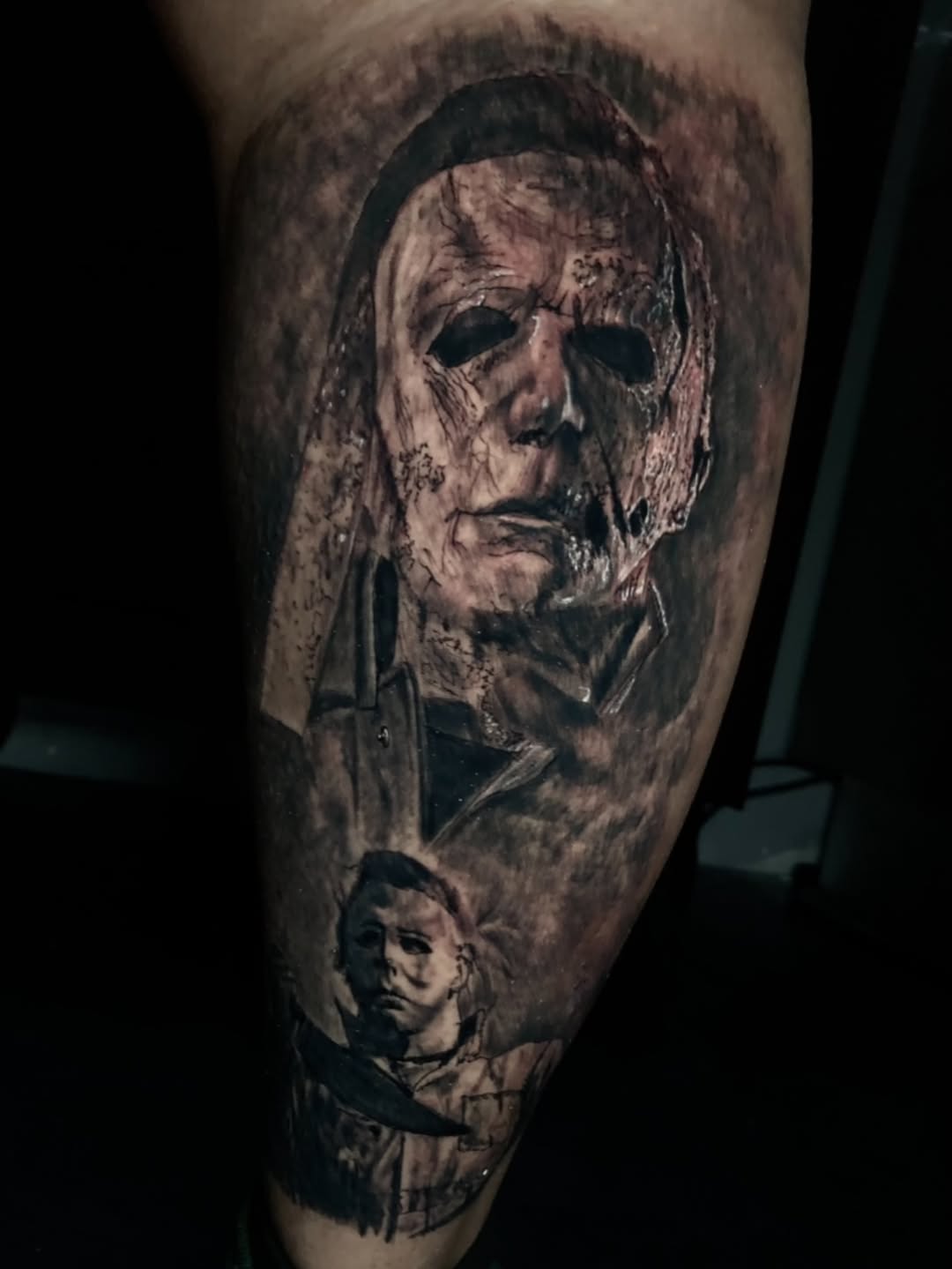Tattoo by @maverickmayesart — realism, dark_realism