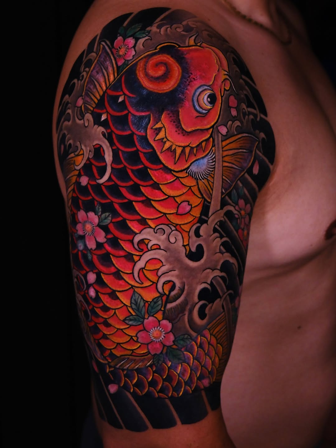 Tattoo by @cdragontattoo — japanese_irezumi, blackwork